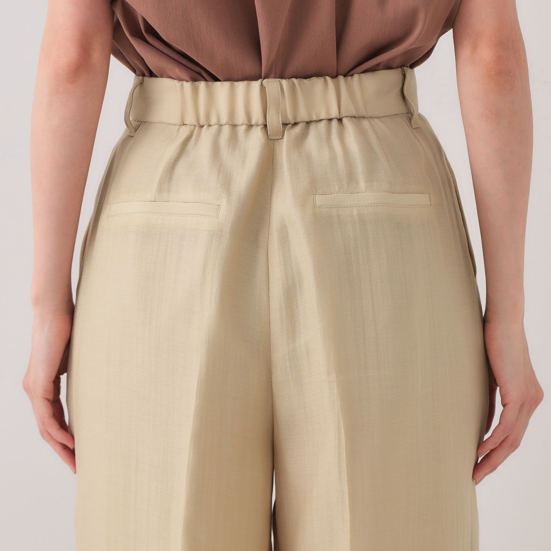 OPAQUE.CLIP「シアータックワイドパンツ【洗濯機洗い可】」|その他|