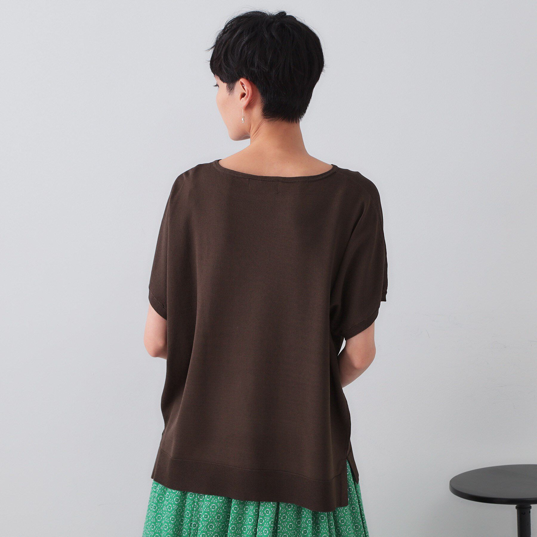 OPAQUE.CLIP「《6色展開/S-LLサイズ》ドルマンスリーブニット【UV/接触冷感/洗濯機洗い可/抗ピル】」|ニット・セーター|