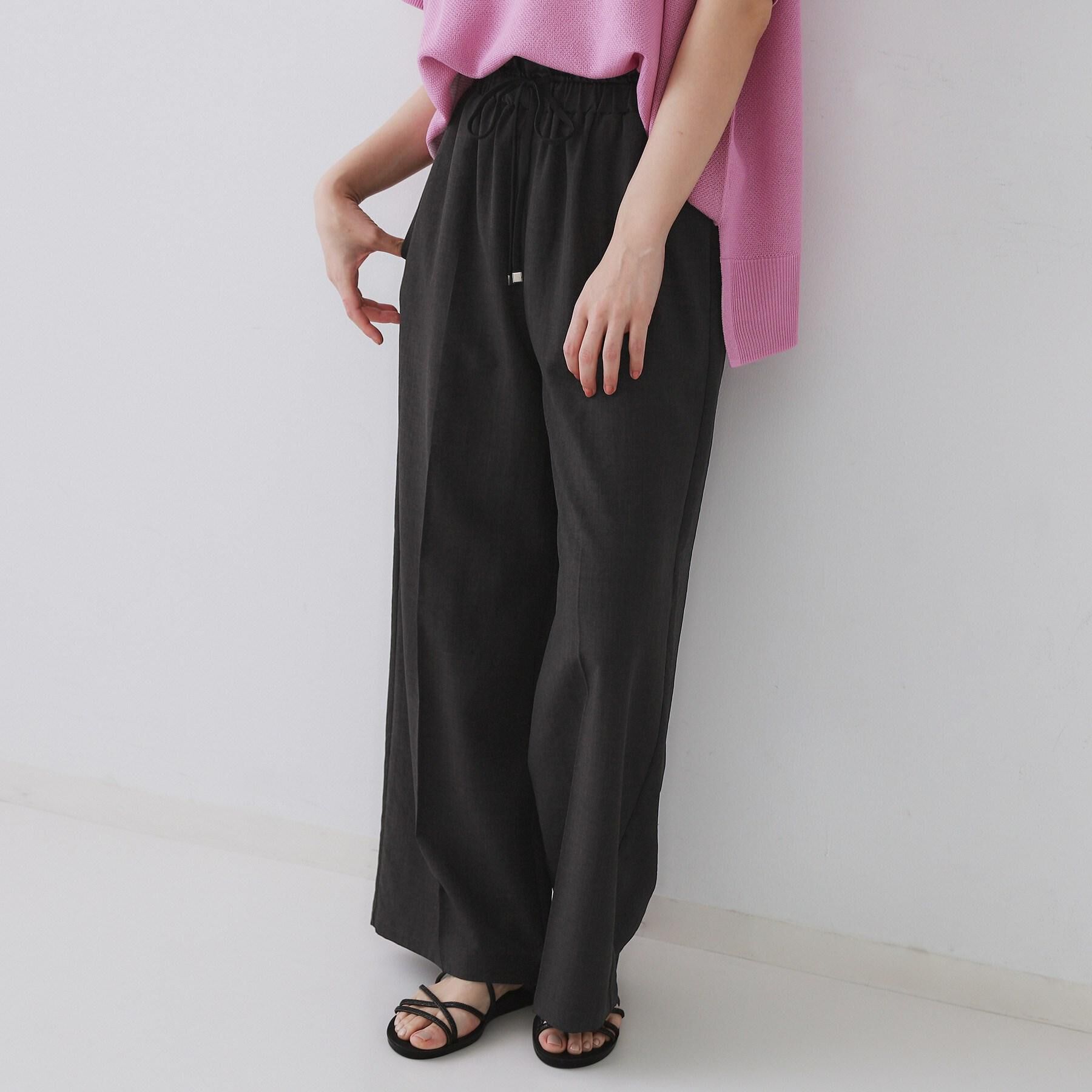 OPAQUE.CLIP「ウエストサテン使いイージーワイドパンツ【洗濯機洗い可】」|その他|