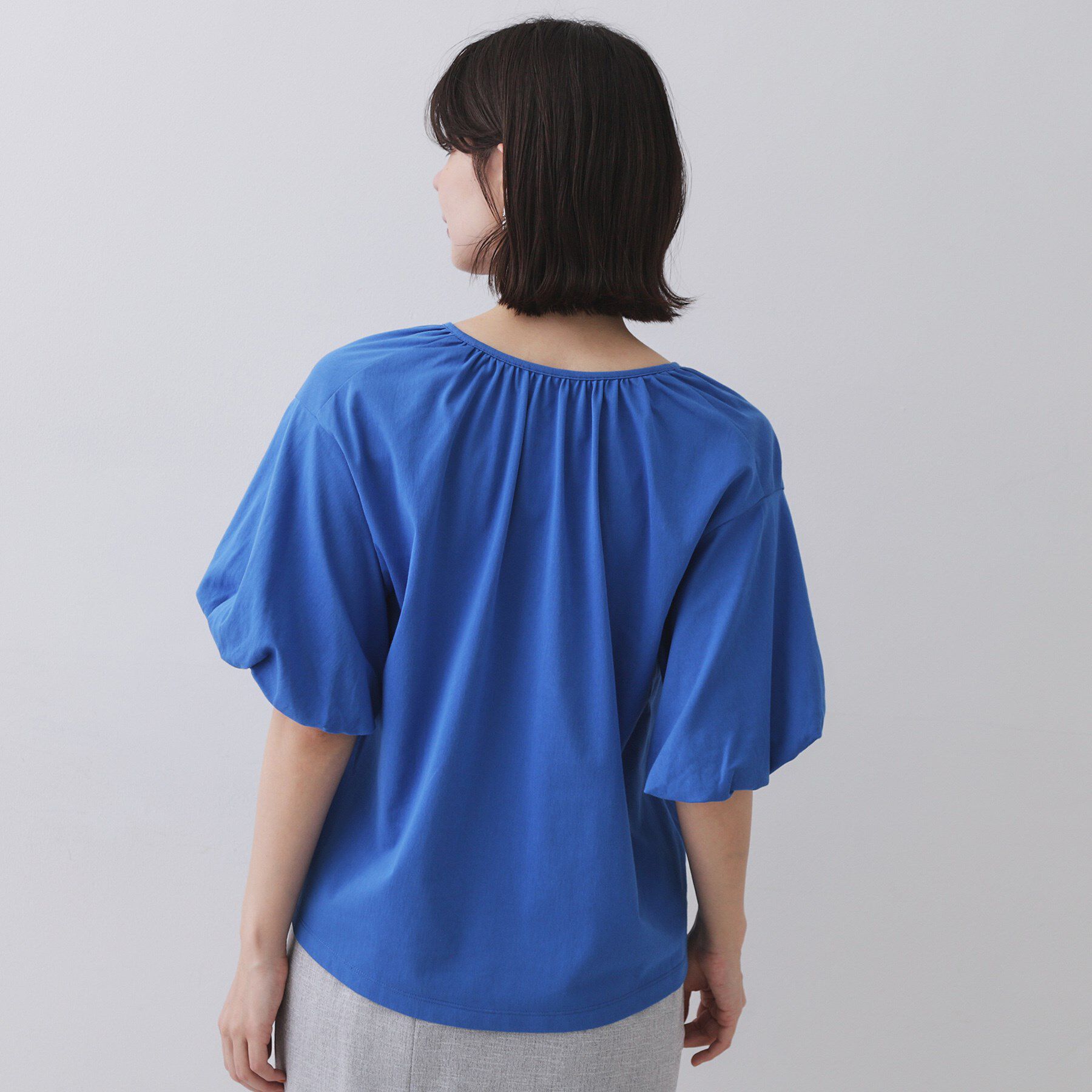 OPAQUE.CLIP「バルーンスリーブトップス/セットアップ対応【UVケア/接触冷感/洗濯機洗い可】」|Tシャツ・カットソー|