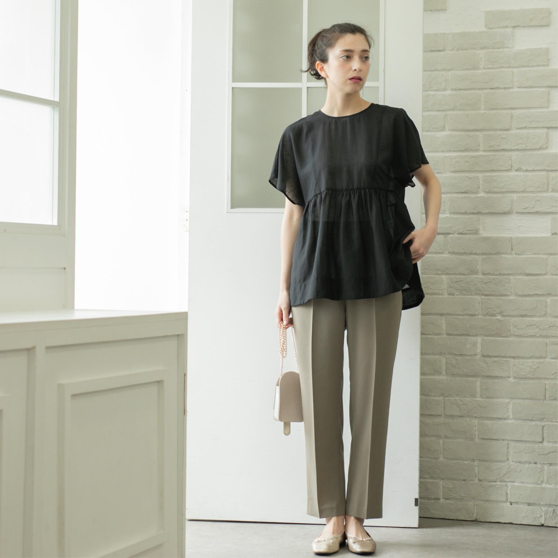 OPAQUE.CLIP「美脚イージーテーパードパンツ【防シワ/洗濯機洗い可/抗ピル/ストレッチ】《丈が選べる/SS-LLサイ」|その他|