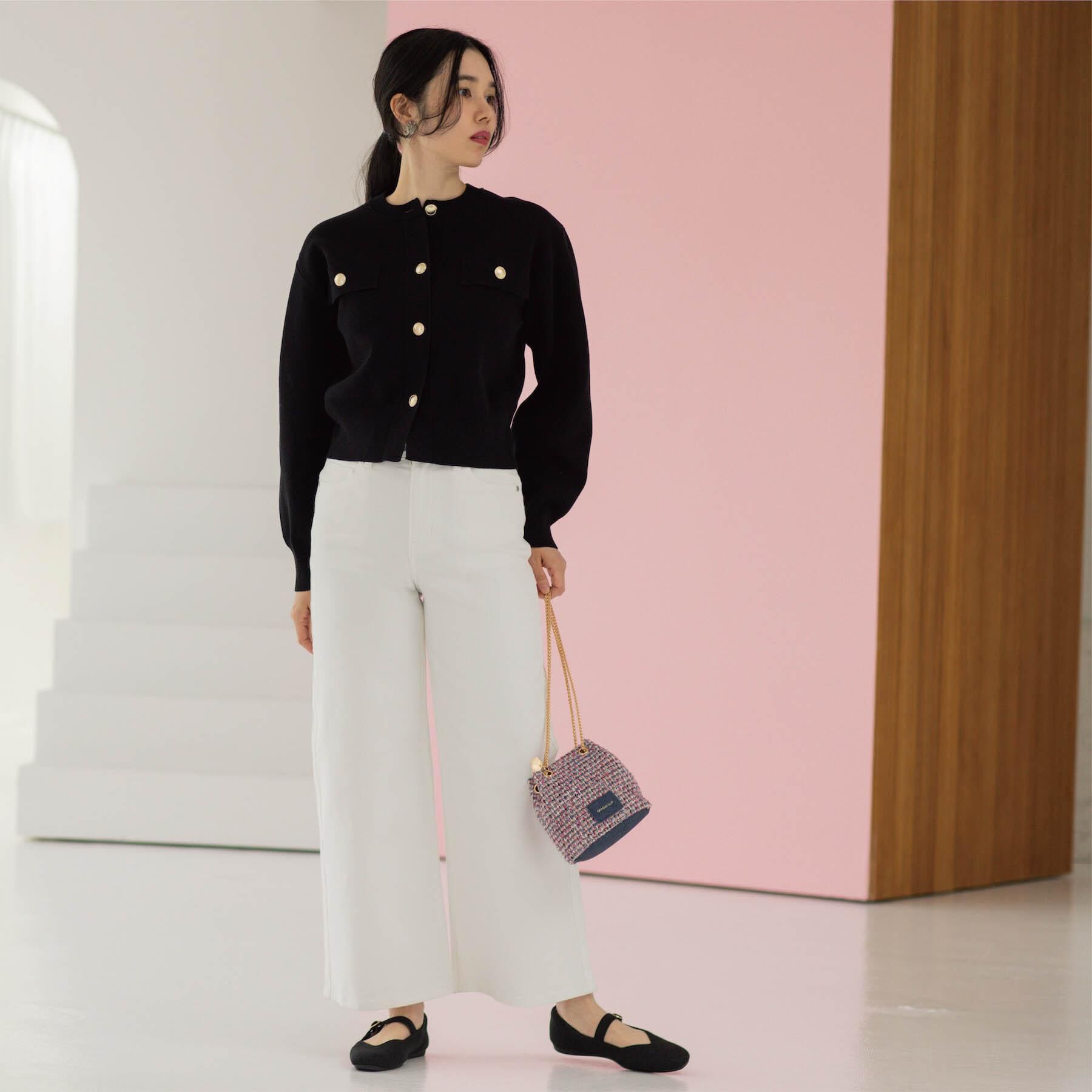 OPAQUE.CLIP「ストレッチバギーデニム【洗濯機洗い可】《SS～LL》」|デニム|