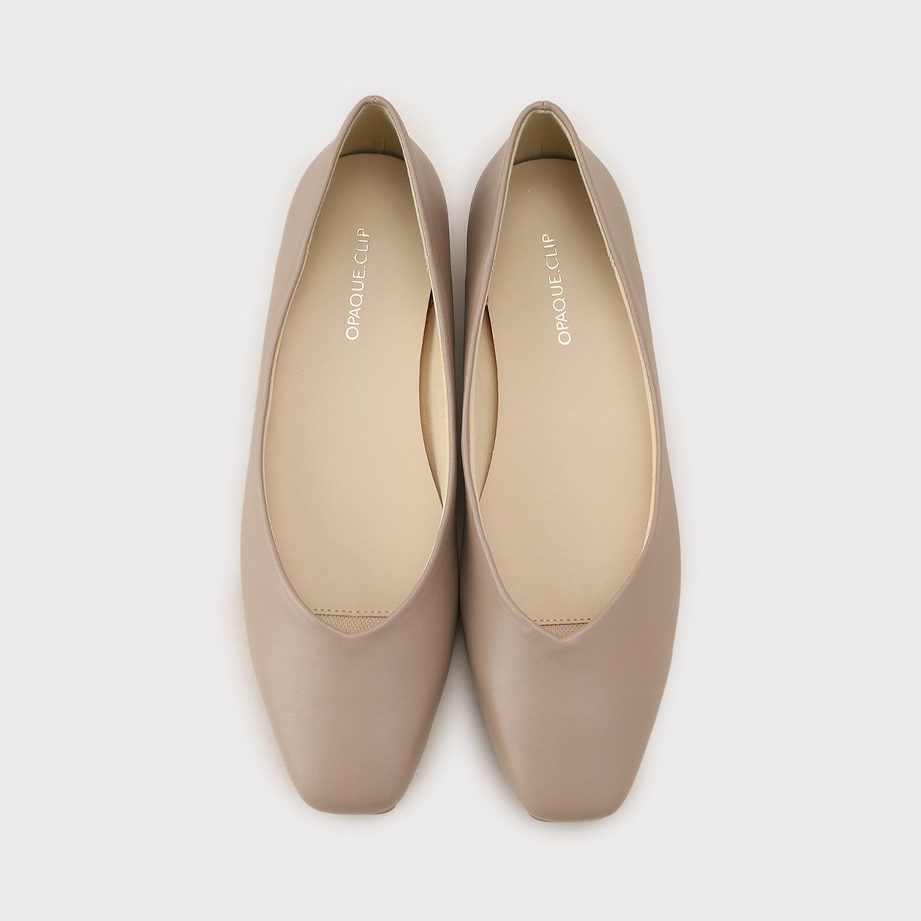 OPAQUE.CLIP「【抗菌防臭加工/生活防水】メタルパーツVフラットパンプス」|パンプス|