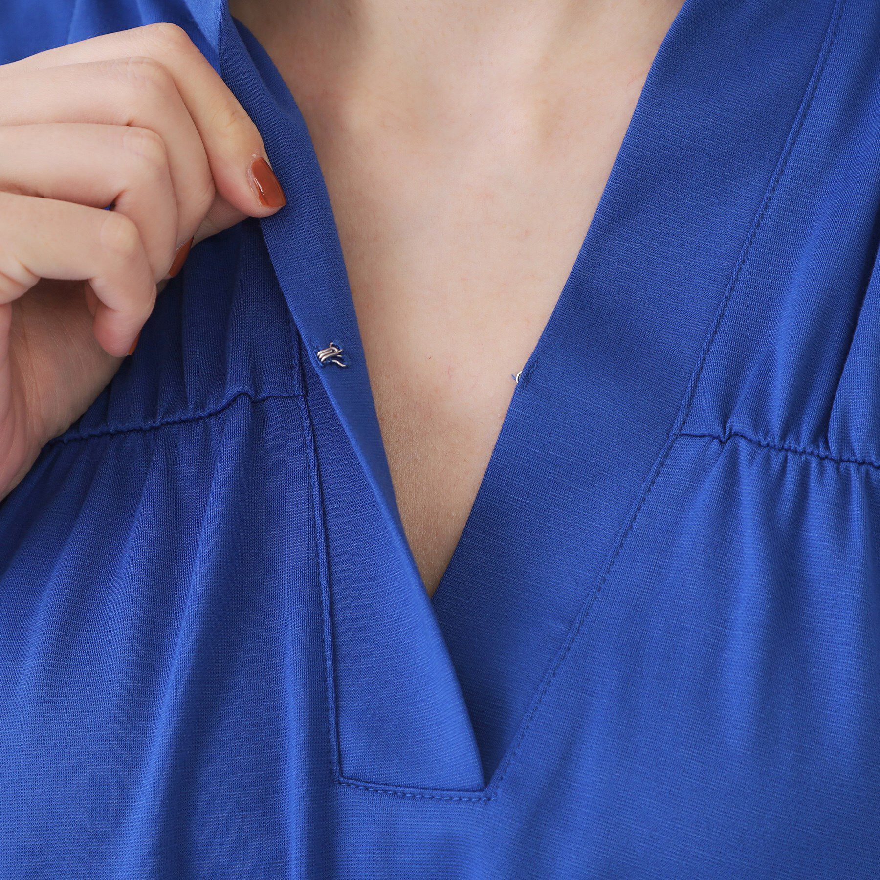 OPAQUE.CLIP「スキッパーフレアカットソー【接触冷感/洗濯機洗い可】」|Tシャツ・カットソー|