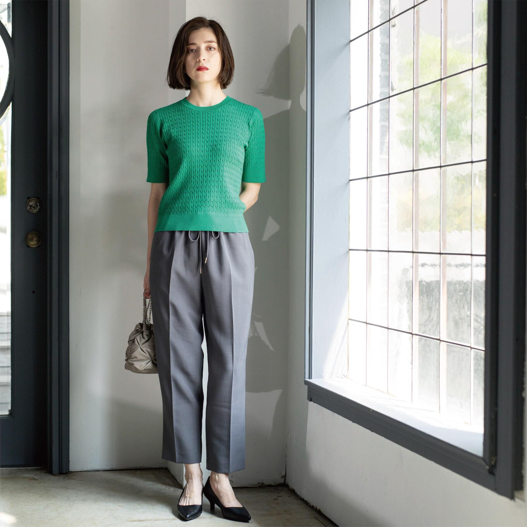 OPAQUE.CLIP「ストレッチ美脚イージーテーパードパンツ【防シワ/洗濯機洗い可】」|その他|