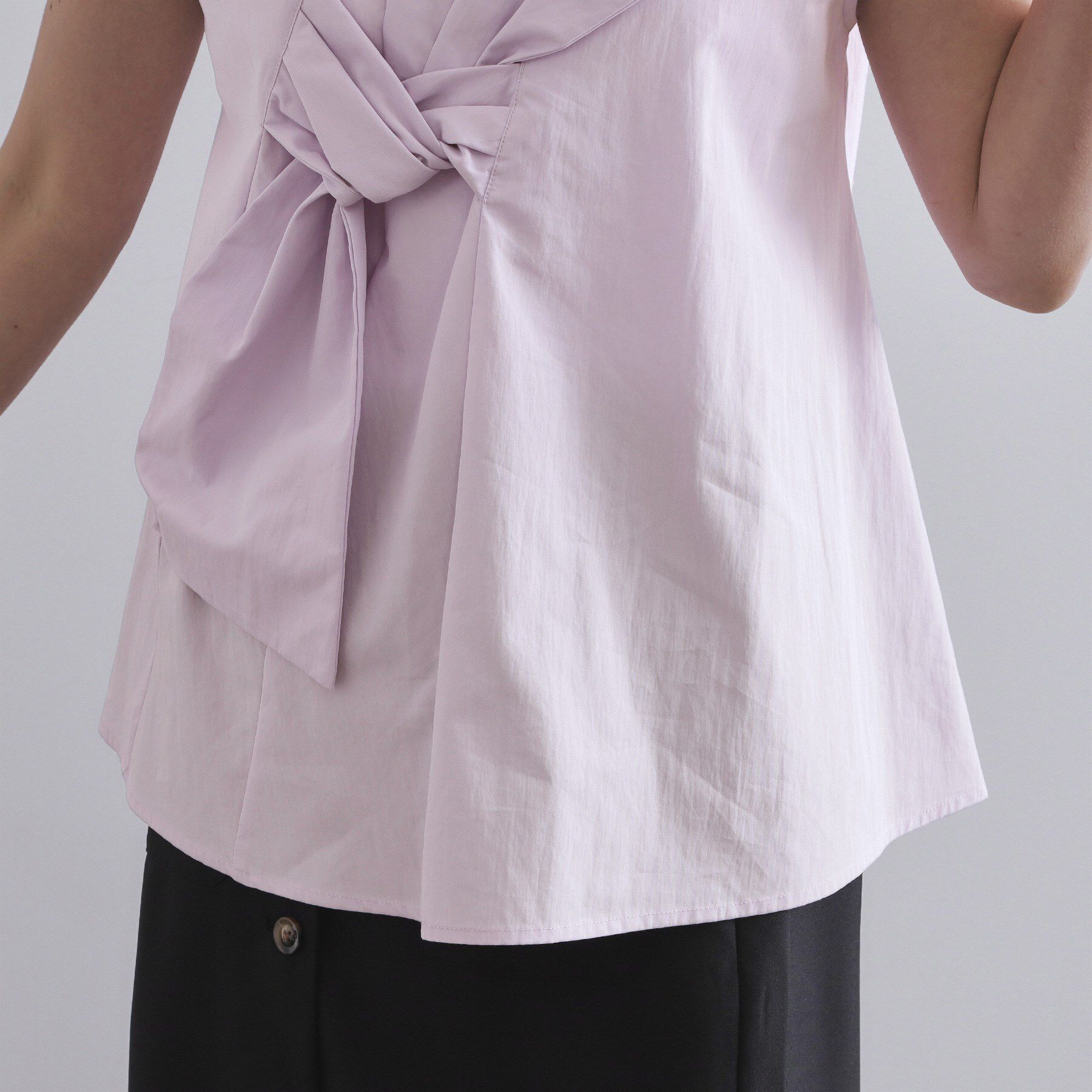 OPAQUE.CLIP「リボンモチーフブラウス【洗濯機洗い可】」|シャツ・ブラウス|