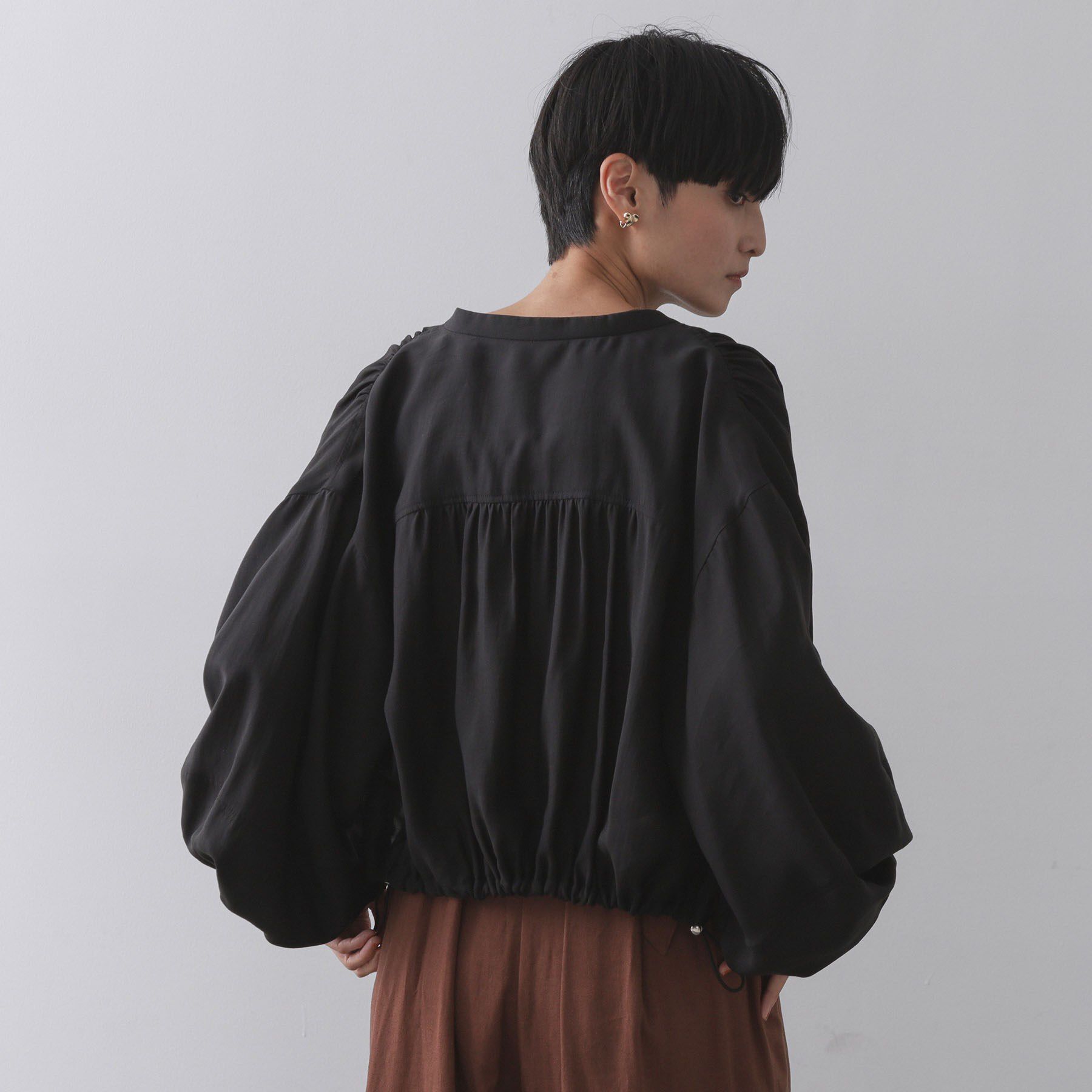 OPAQUE.CLIP「シアーランタンスリーブブルゾン【洗濯機洗い可】」|ブルゾン・スタジャン|