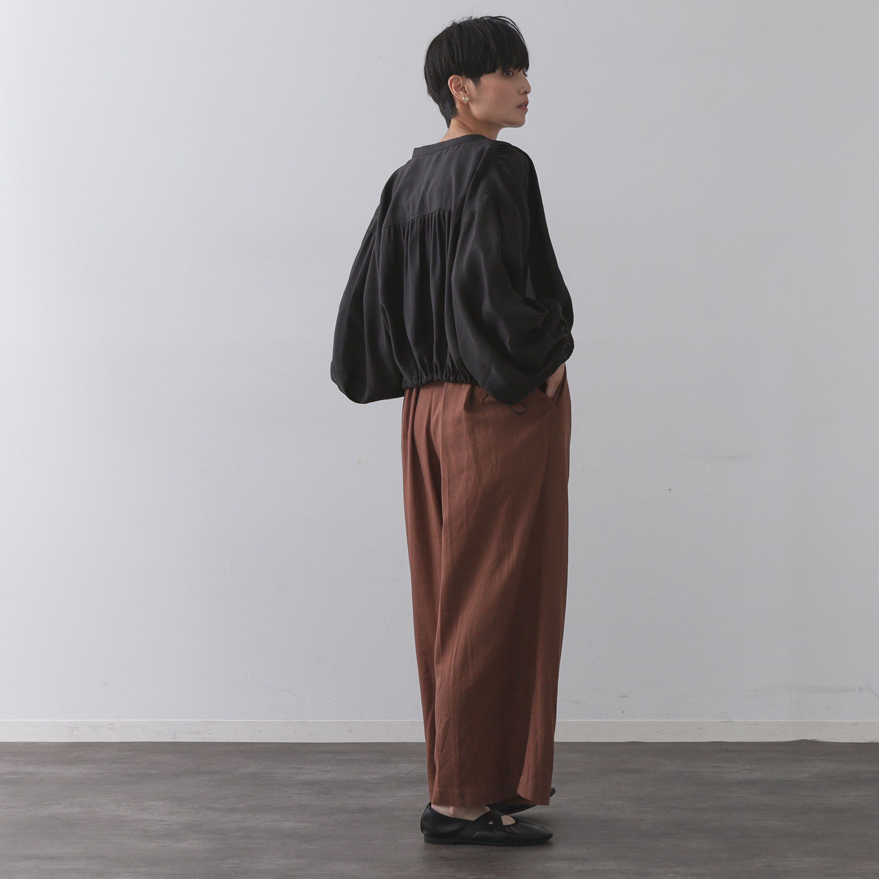 OPAQUE.CLIP「シアーランタンスリーブブルゾン【洗濯機洗い可】」|ブルゾン・スタジャン|