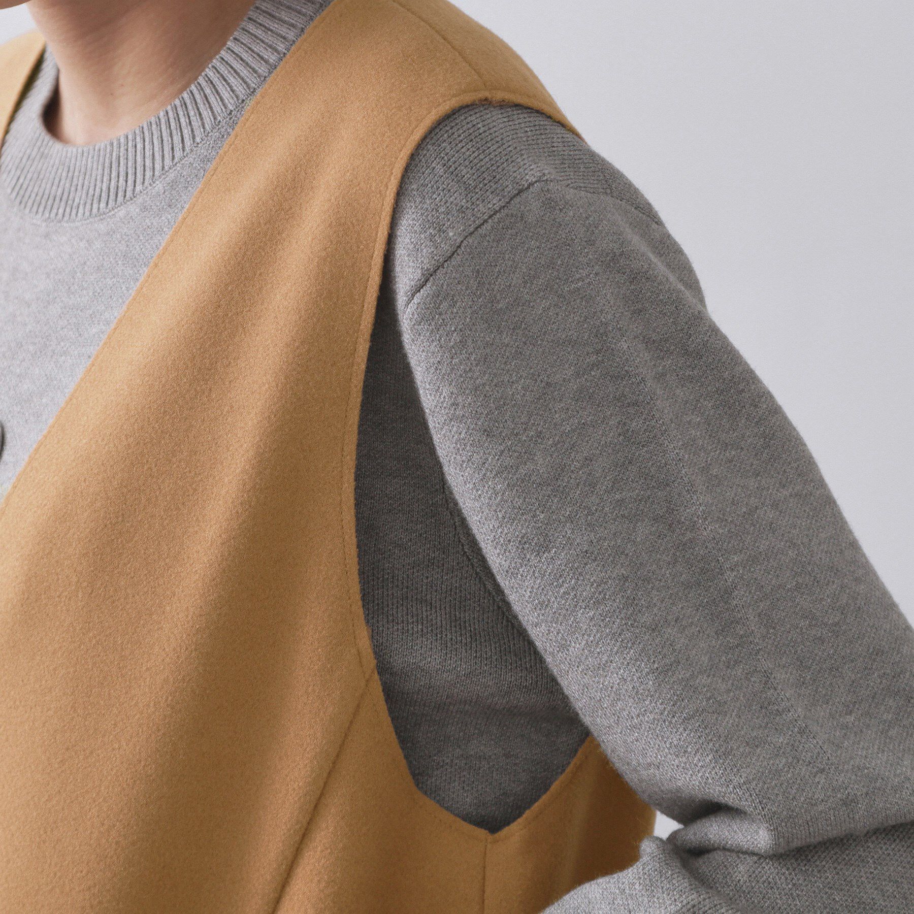 OPAQUE.CLIP「ウールライクジャンパードレス【洗濯機洗い可】」|ワンピース|