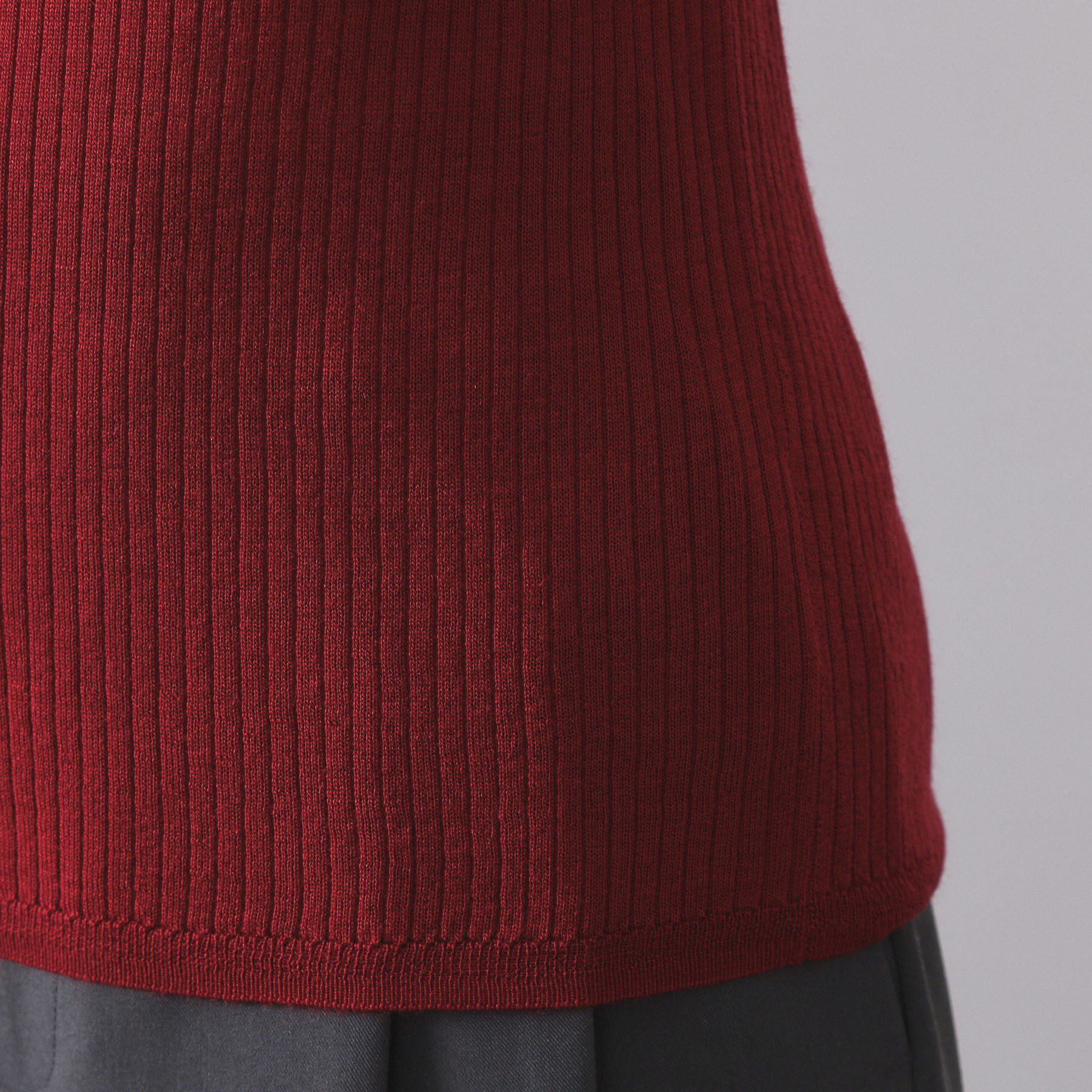 OPAQUE.CLIP「シアーリブニット【洗濯機OK】」|ニット・セーター|