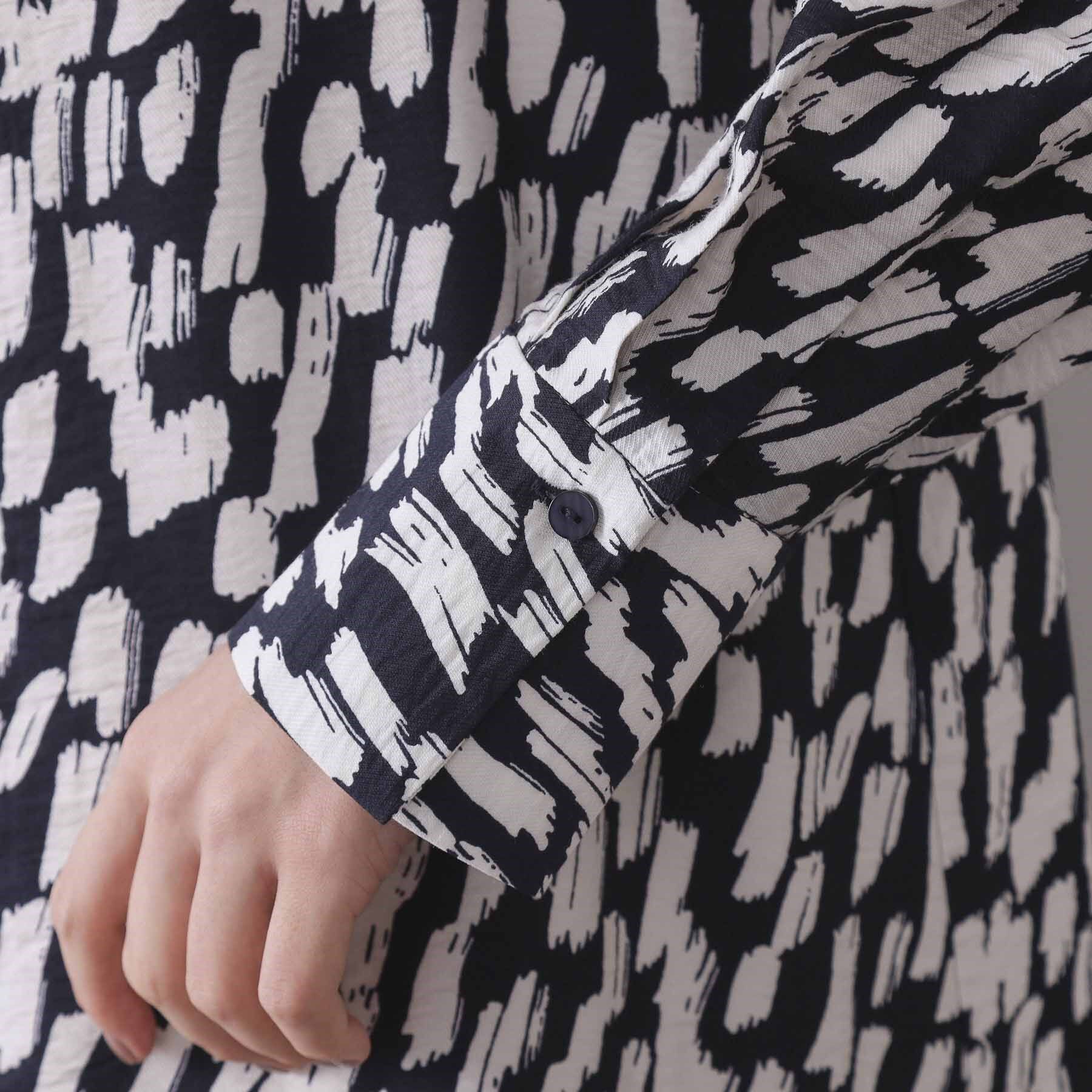 OPAQUE.CLIP「ジオメトリック柄ワンピース」|ワンピース|