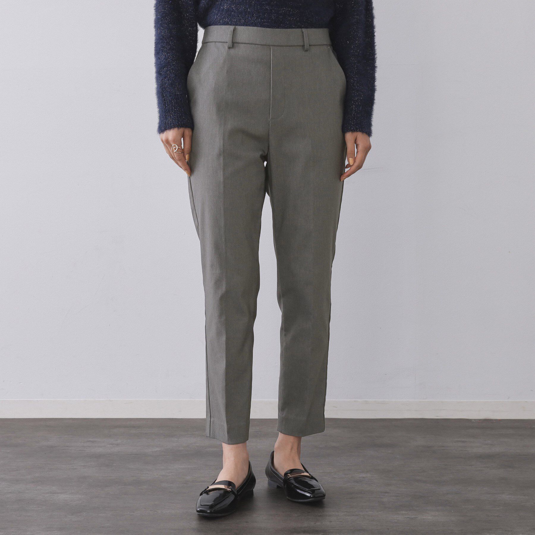 OPAQUE.CLIP「裏起毛ハイストレッチイージーテーパードパンツ【洗濯機OK】」|その他|