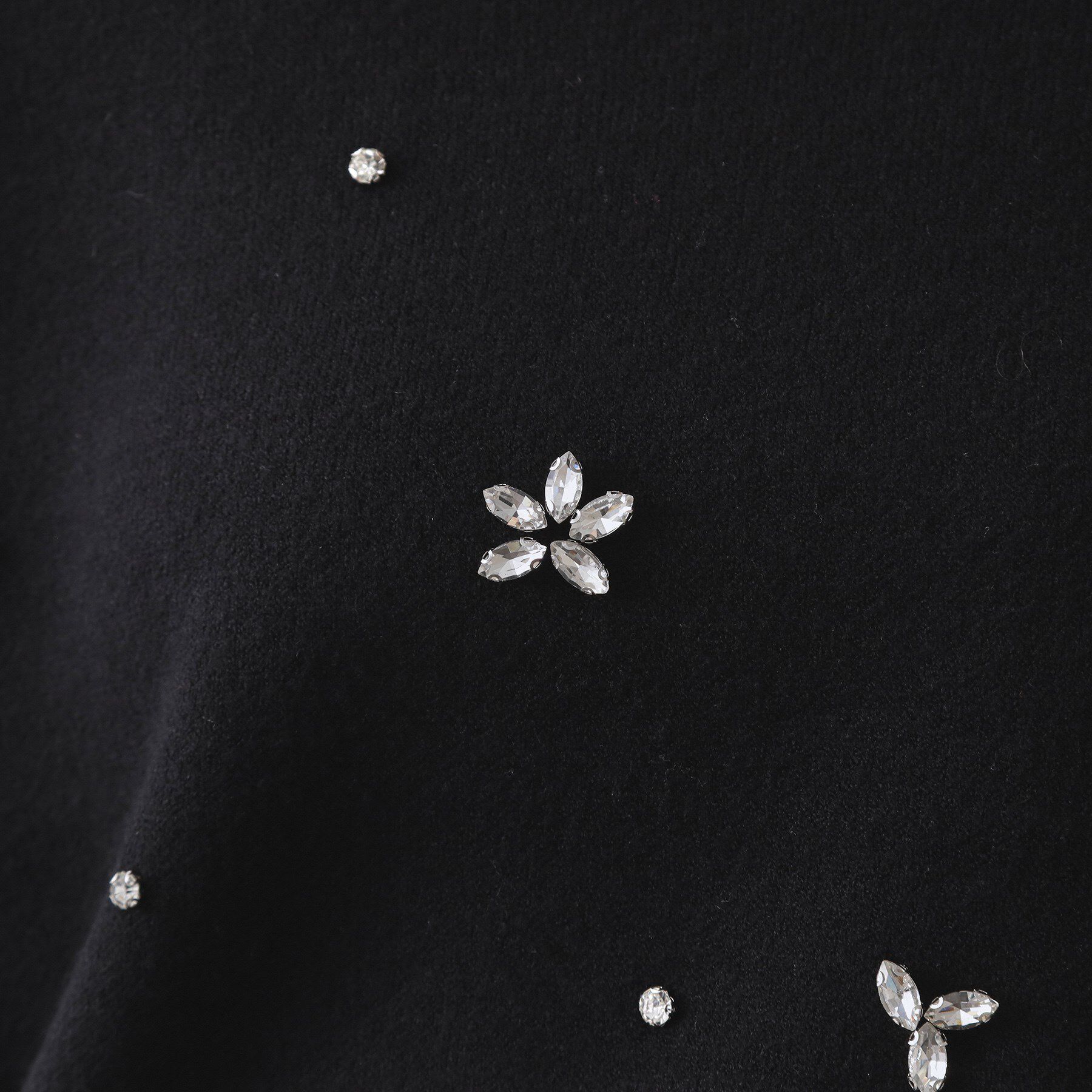 OPAQUE.CLIP「ビジューニットトップス【洗える】」|ニット・セーター|