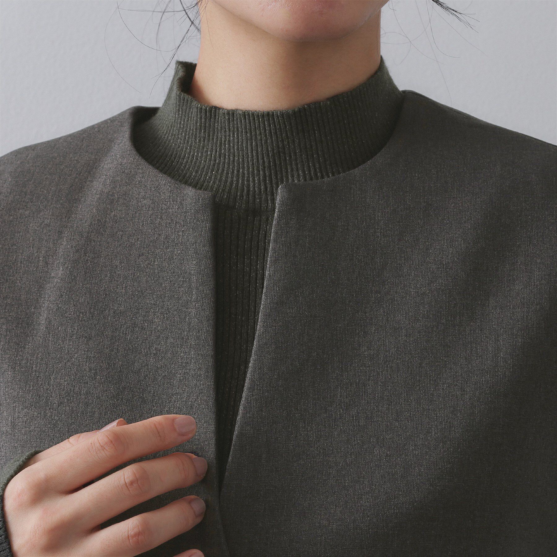 OPAQUE.CLIP「《ツインセット》ベスト&times;リブニット【洗濯機OK】」|その他|