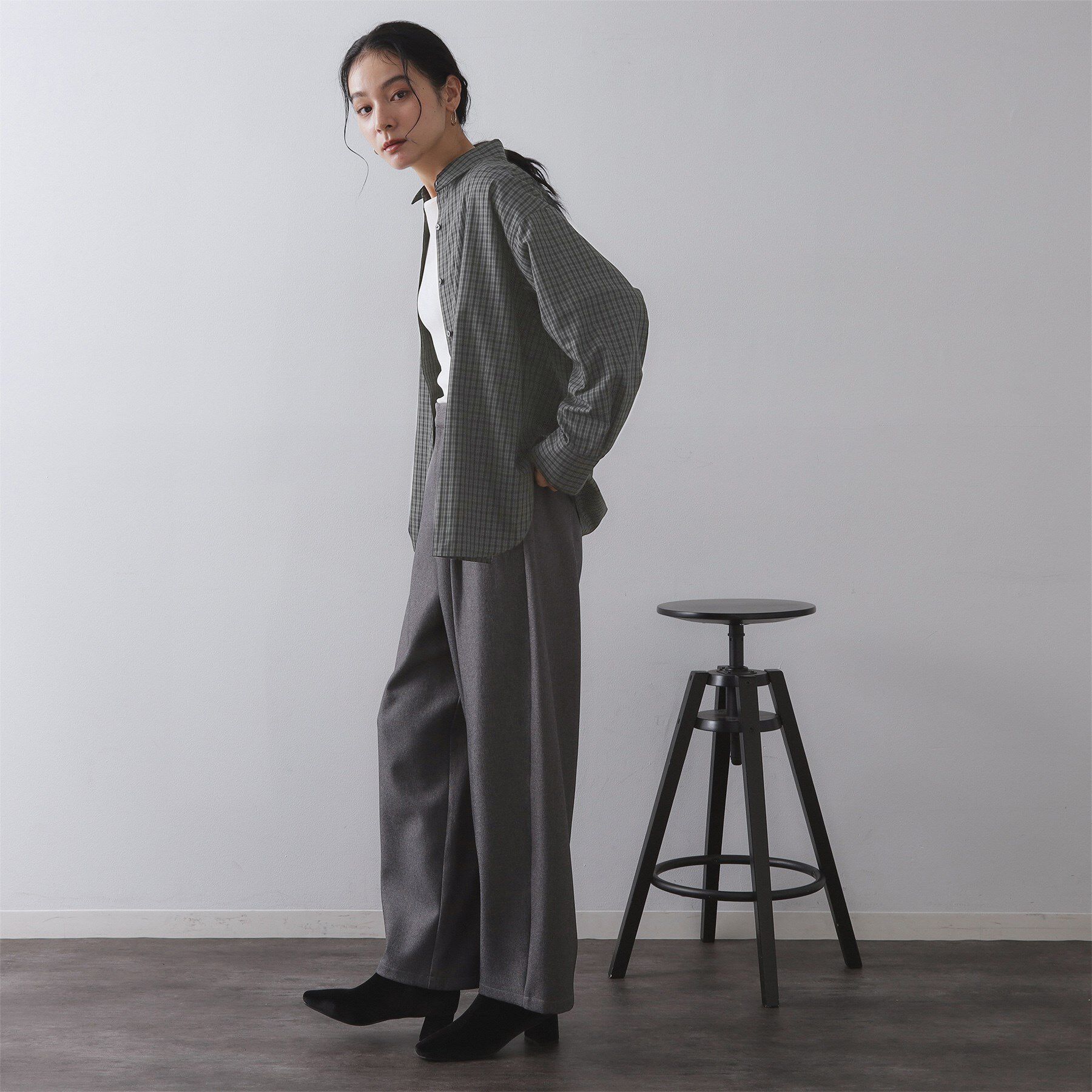 OPAQUE.CLIP「チェック柄レギュラーシャツ【洗濯機OK】」|シャツ・ブラウス|