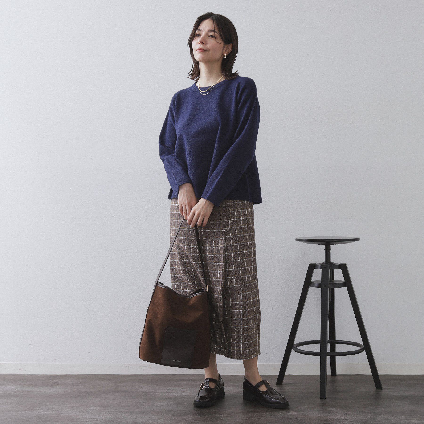 OPAQUE.CLIP「ペプラムニット【洗濯機OK】」|ニット・セーター|