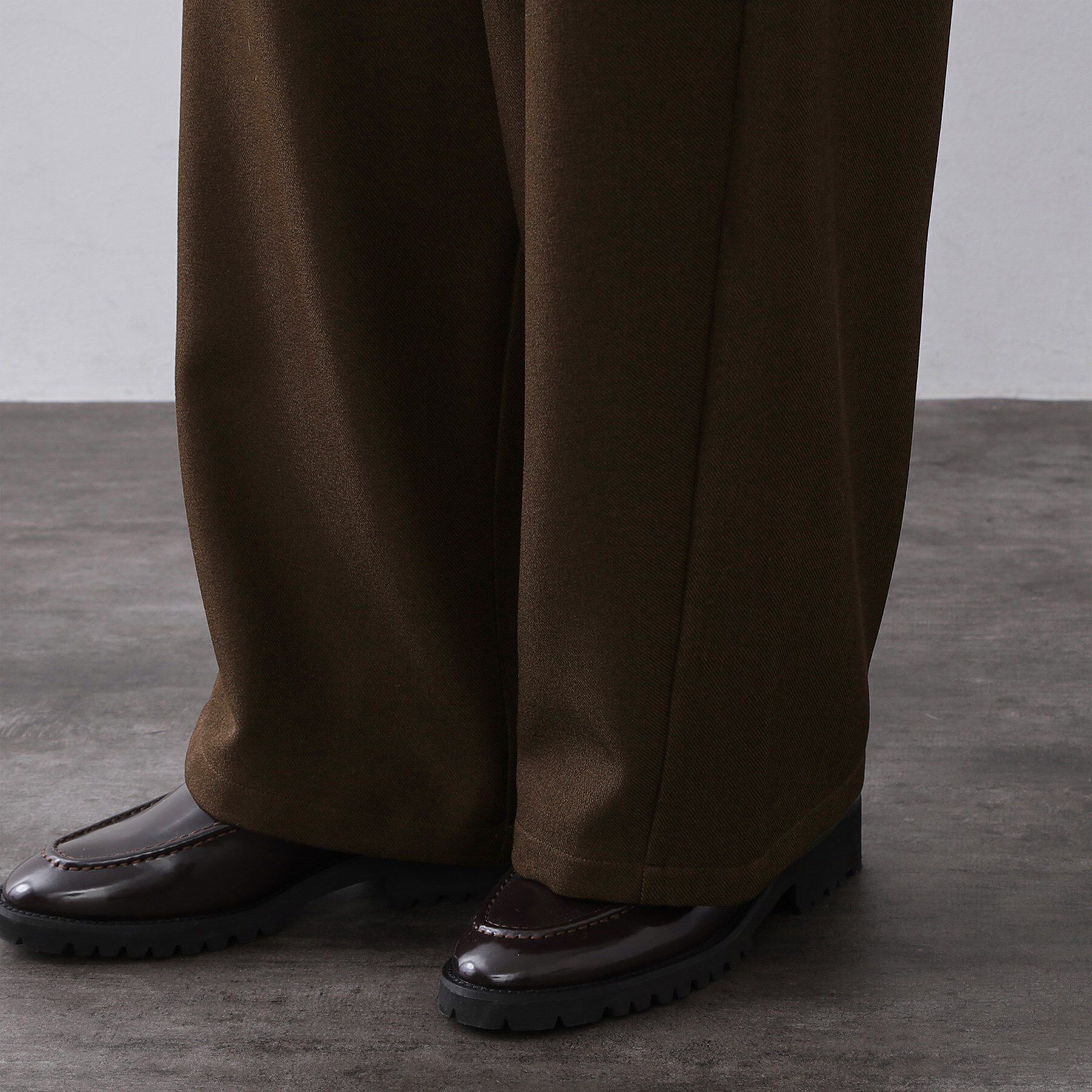 OPAQUE.CLIP「メランジ カーヴィーパンツ【洗濯機OK】」|その他|