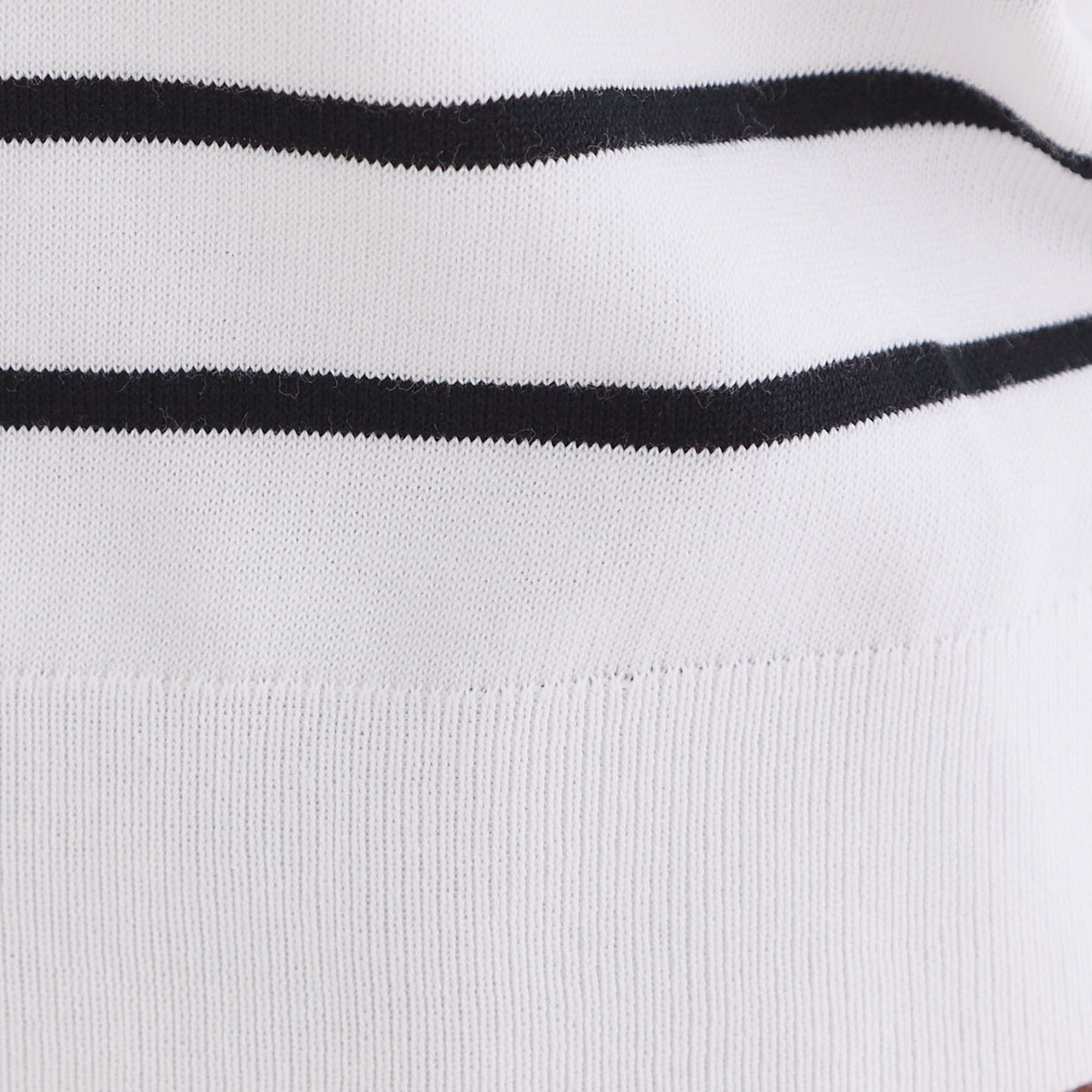 OPAQUE.CLIP「【UVケア】ハーフスリーブニット／オーガニックコットン混《洗濯機OK》」|ニット・セーター|