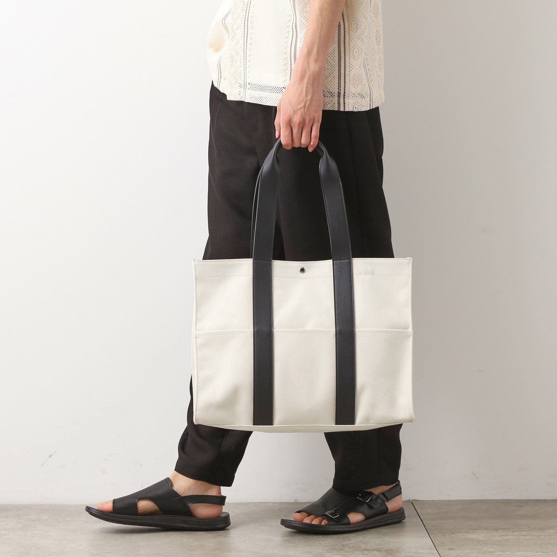 THE SHOP TK「【MonoMax7月号掲載】BOUOキャンバススクエアトート」|トートバッグ|