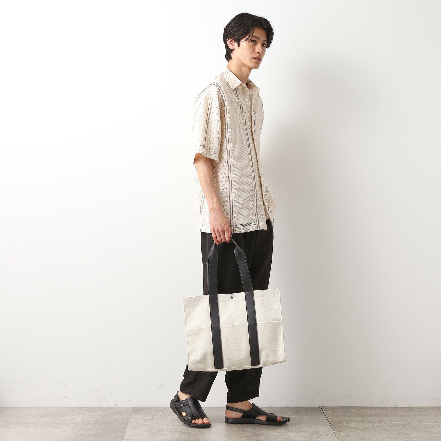 THE SHOP TK「【MonoMax7月号掲載】BOUOキャンバススクエアトート」|トートバッグ|