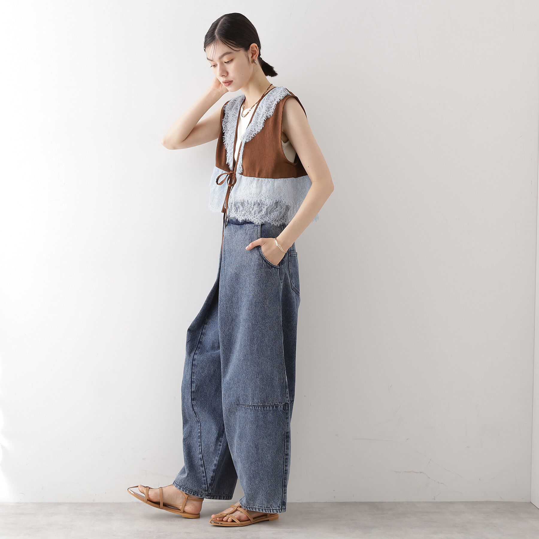 THE SHOP TK「バレル風タックパンツ【洗濯機OK】」|その他|