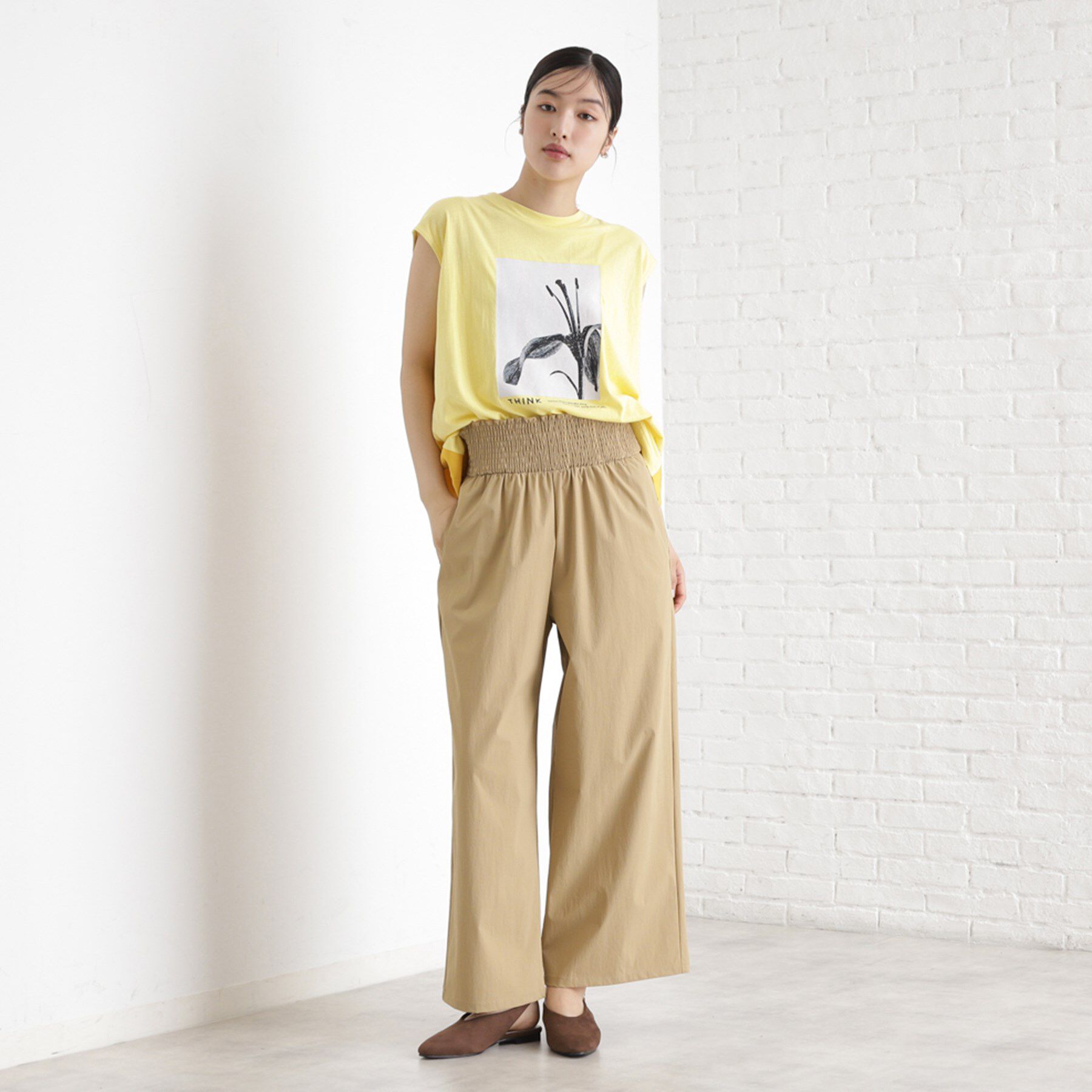 THE SHOP TK「ウエストシャーリングパンツ【撥水/接触冷感/UV/洗濯機OK】」|その他|