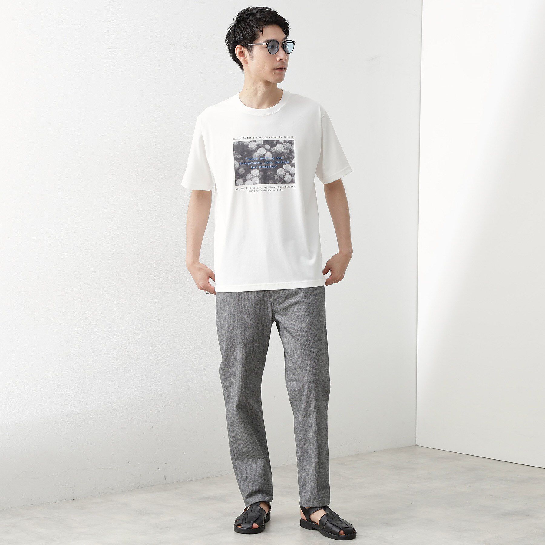 THE SHOP TK「リサイクルアート半袖Tシャツ【接触冷感/洗濯機OK】」|Tシャツ・カットソー|