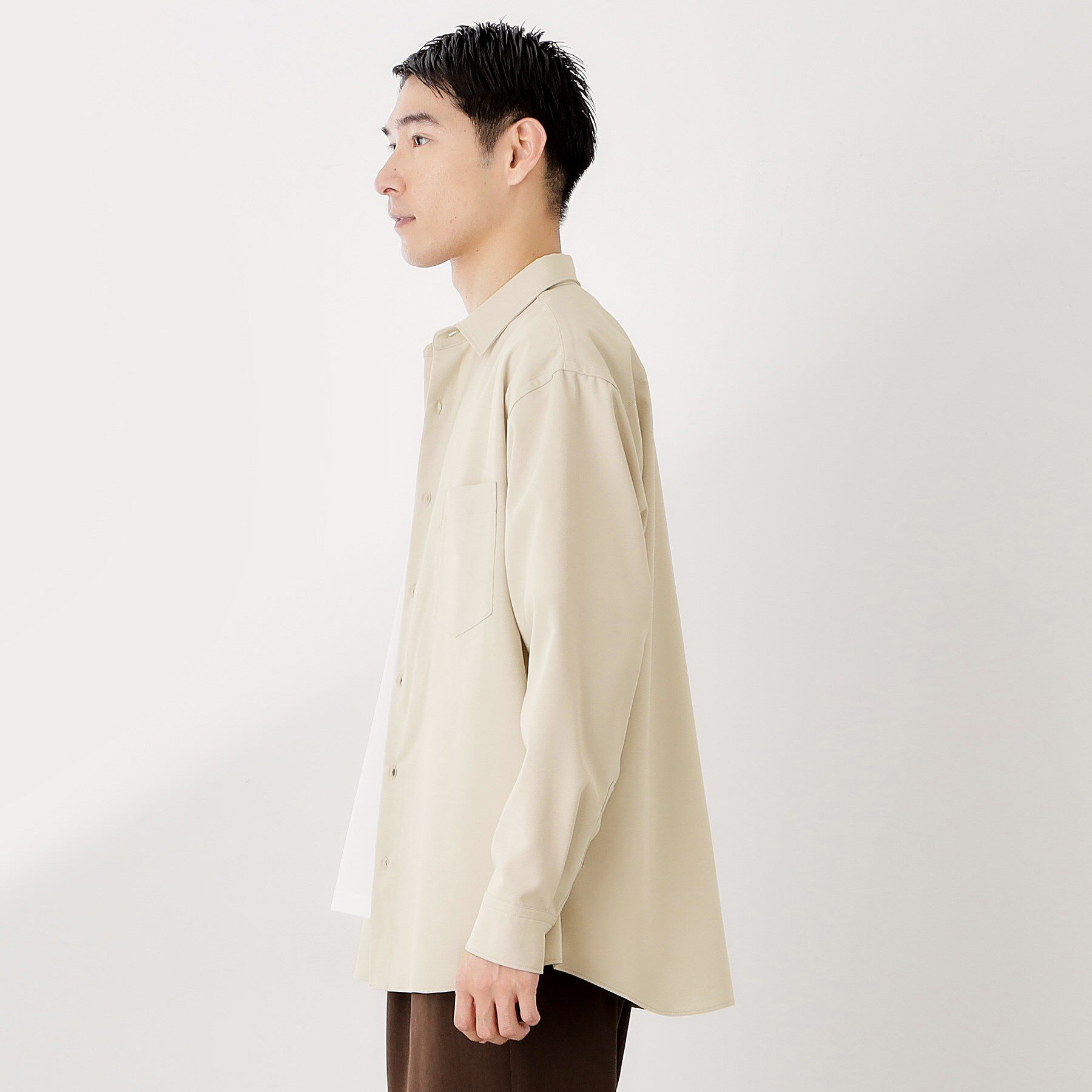 THE SHOP TK「TECLINO／テクリーノ 長袖オックスシャツ【洗濯機OK】」|シャツ・ブラウス|