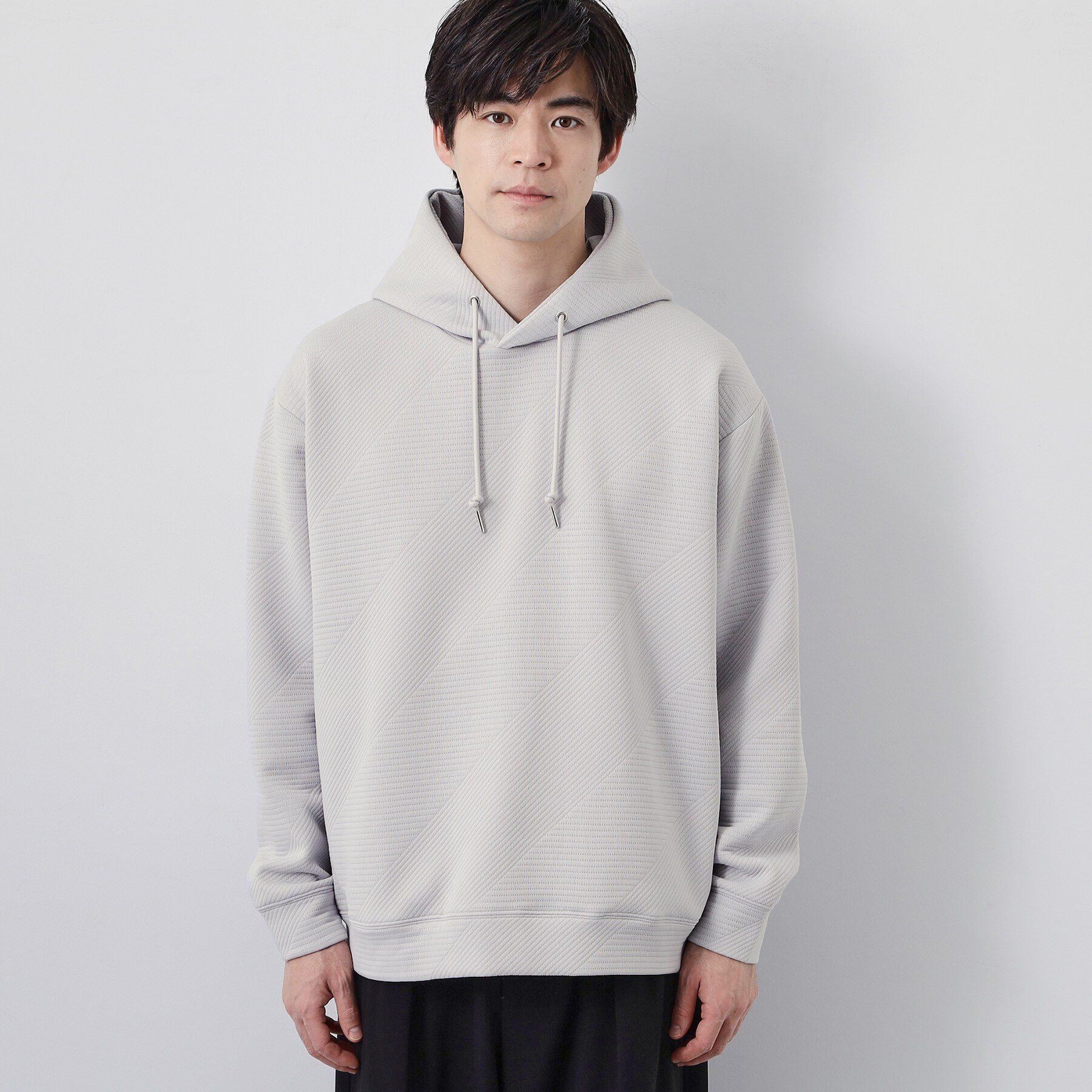 THE SHOP TK「【さりげない表情が、品よく映える。】ふくれジャカードパーカ」|パーカー|