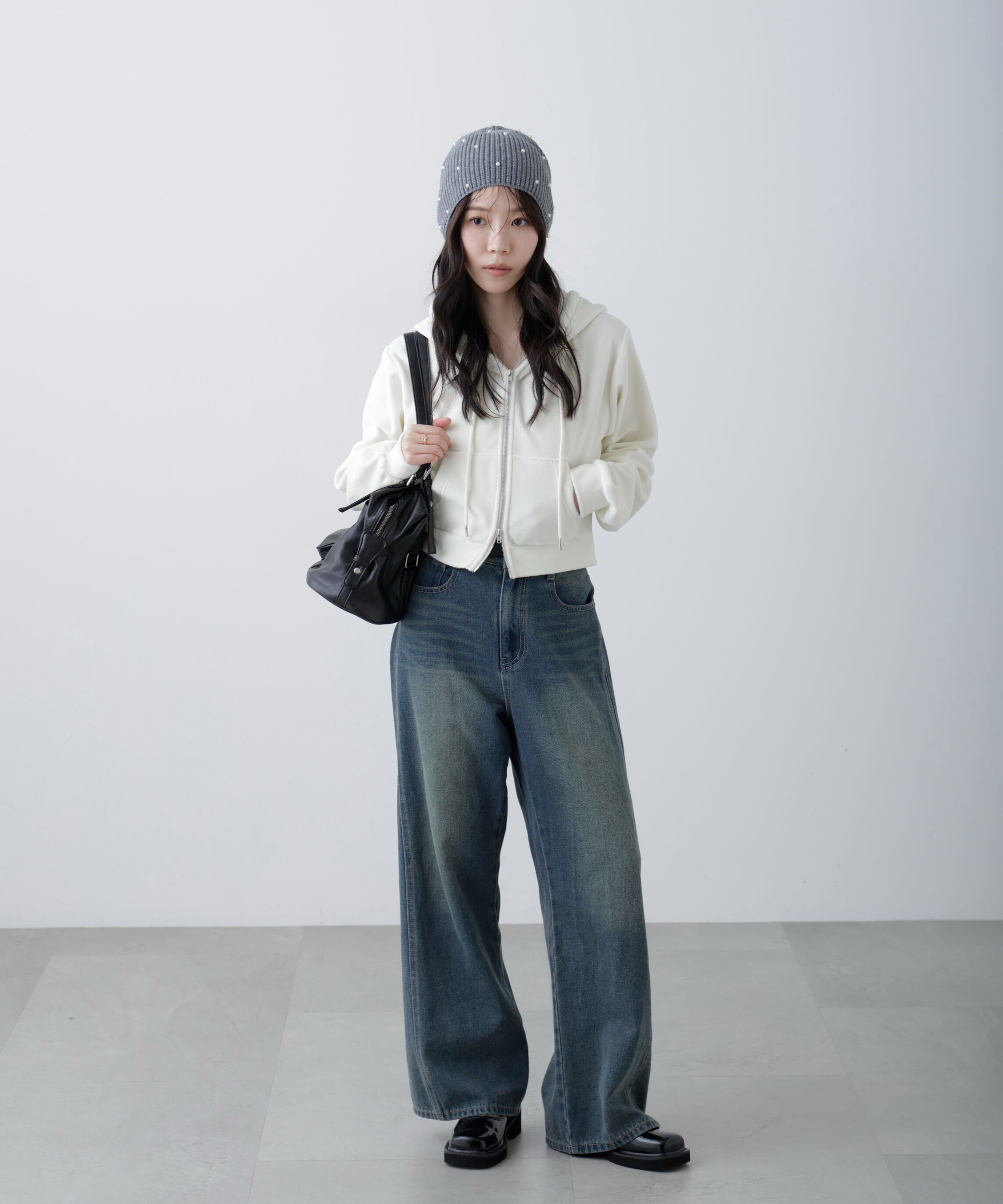  「Ｗジップベロアパーカー」|Tシャツ・カットソー|