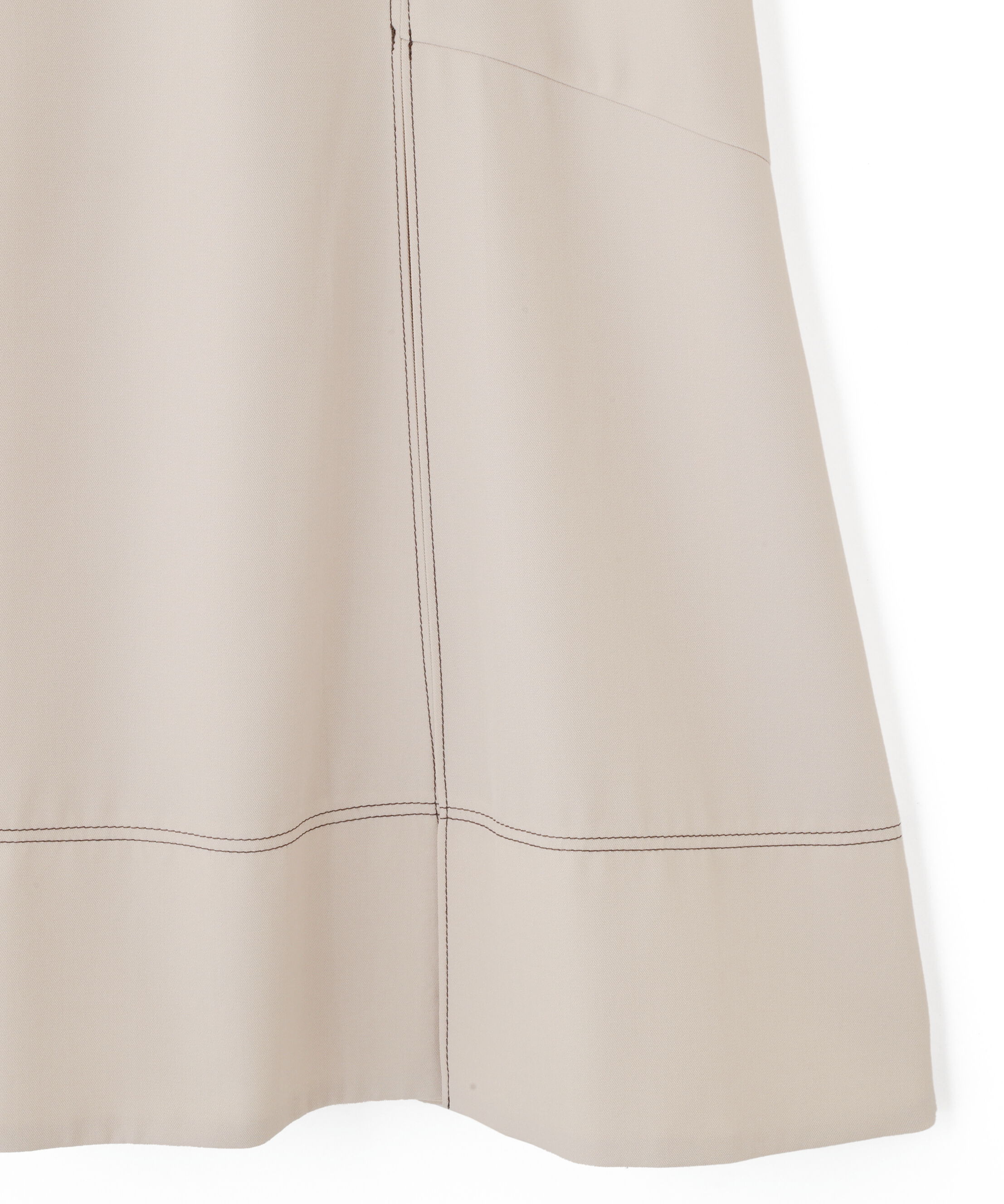  「バイカラーステッチAラインフレアスカート」|スカート|