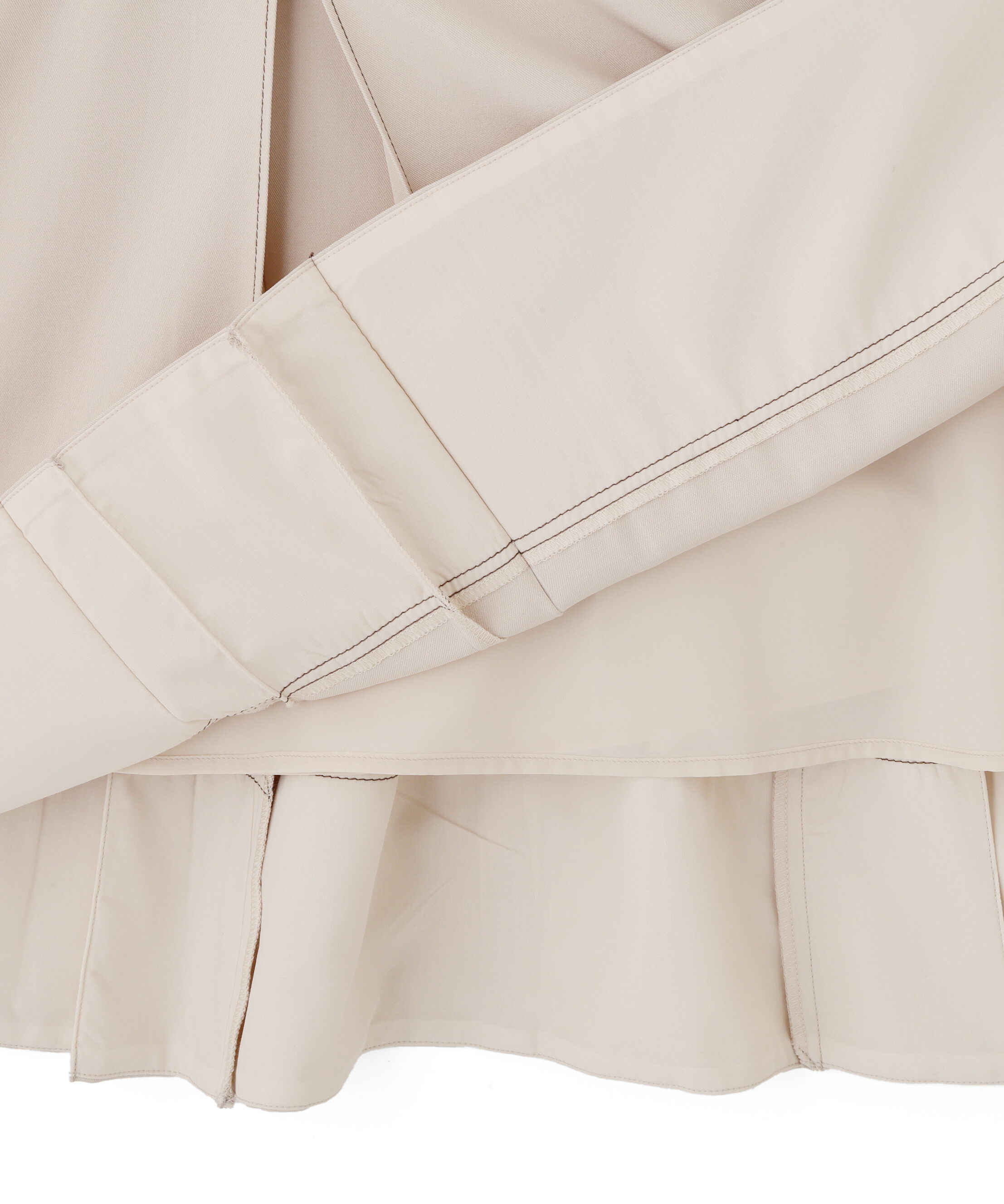  「バイカラーステッチAラインフレアスカート」|スカート|