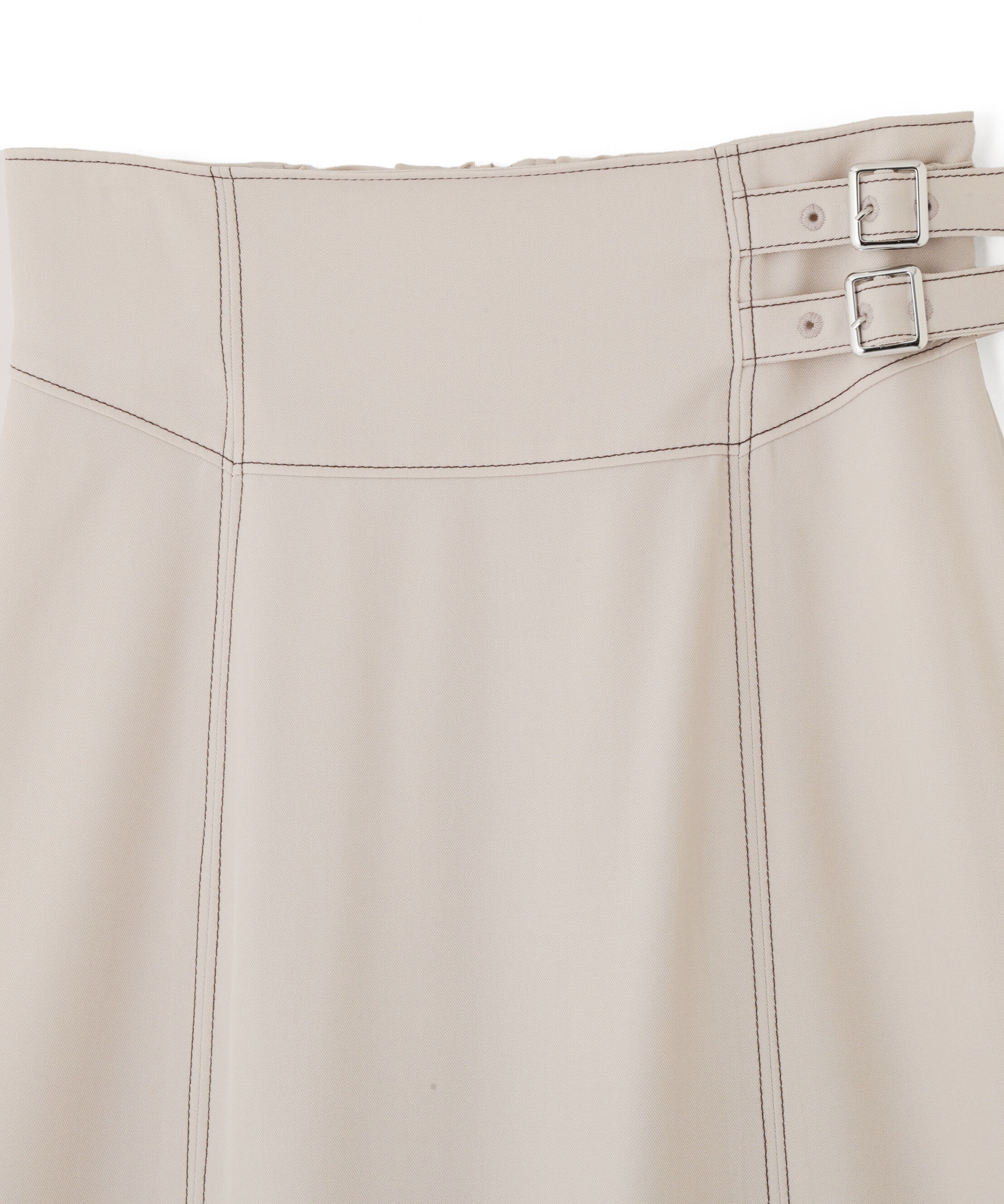  「バイカラーステッチAラインフレアスカート」|スカート|