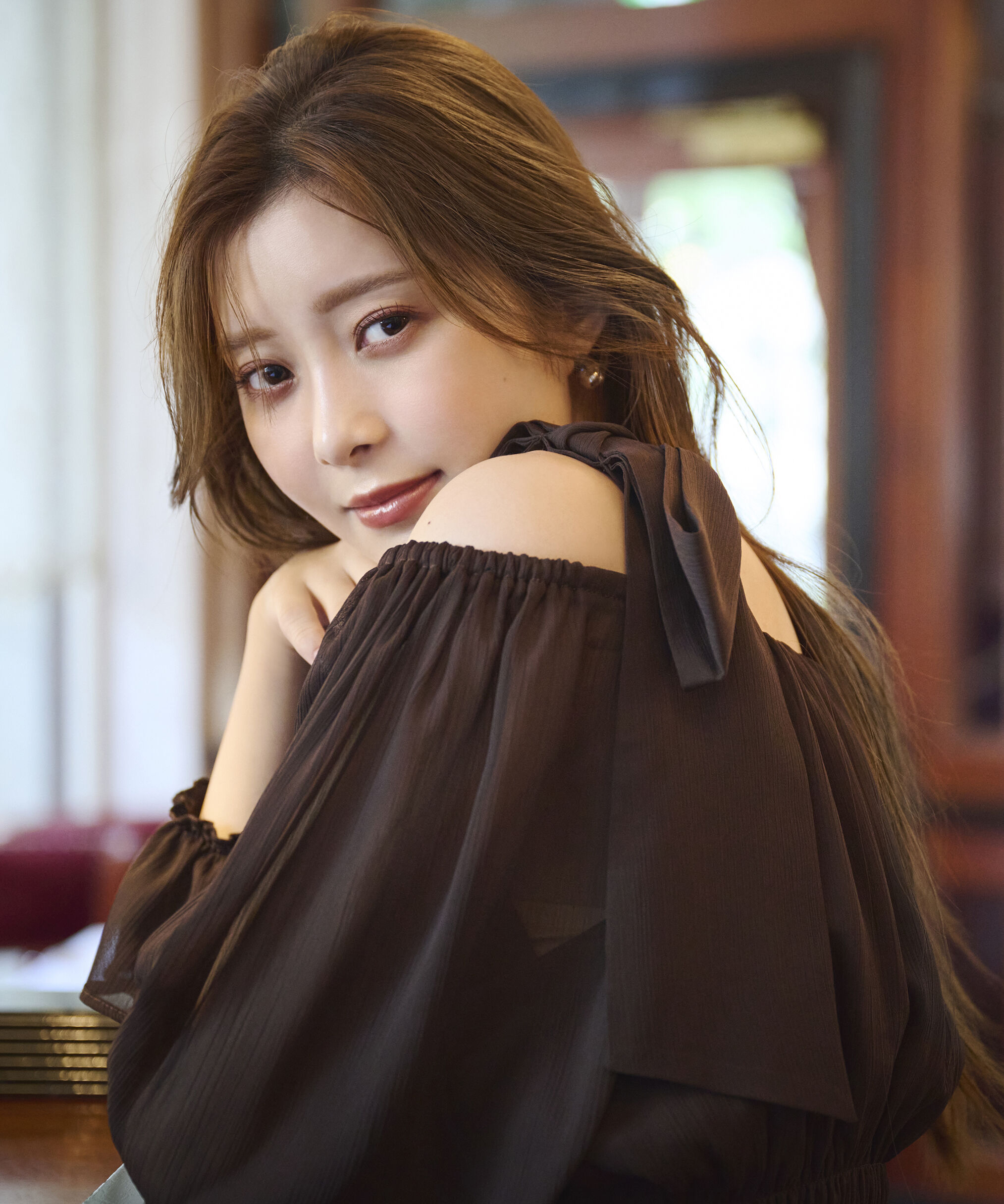 PROPORTION BODY DRESSING「ショルダーリボンシャーリングブラウス　25AW」|シャツ・ブラウス|