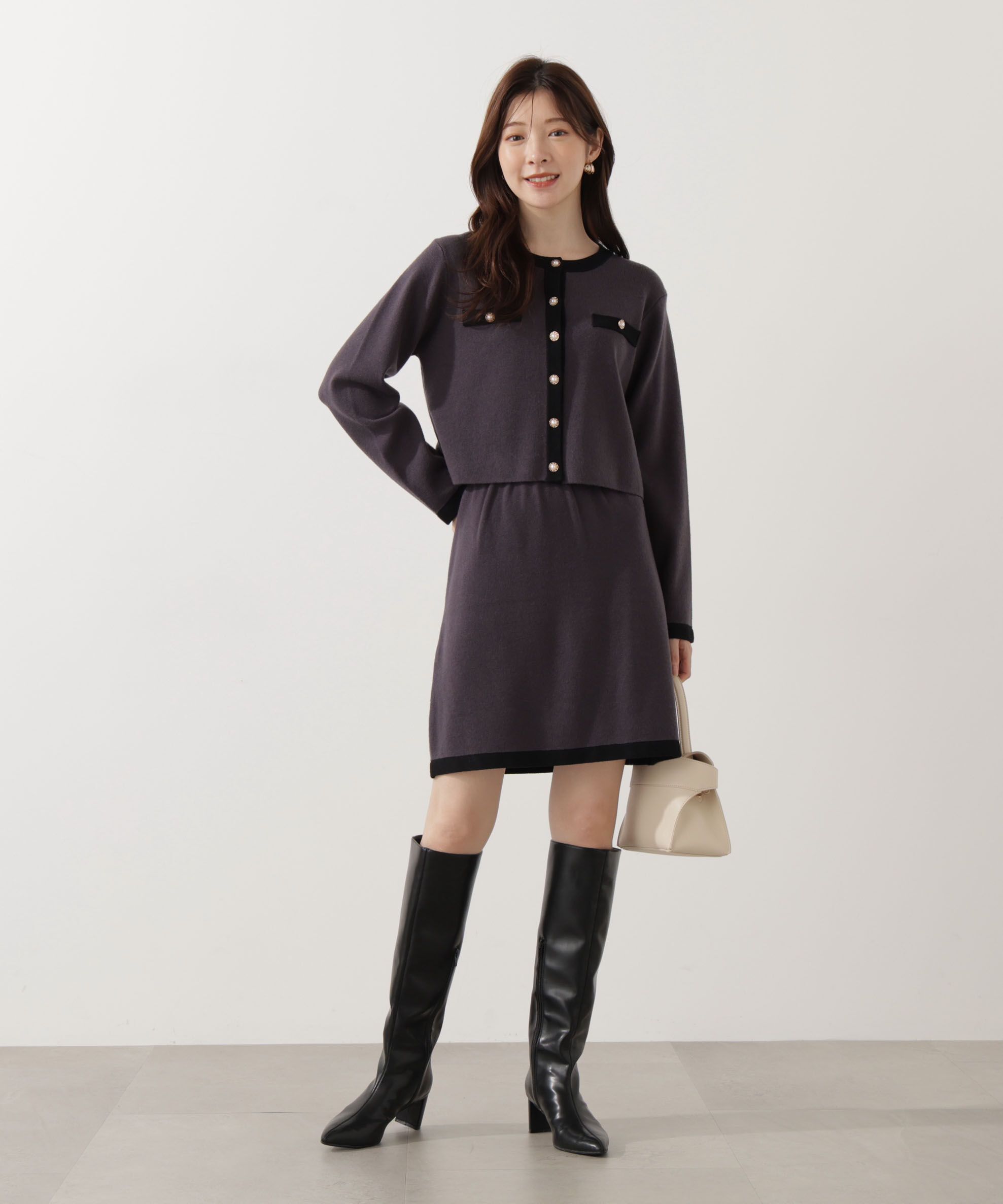 PROPORTION BODY DRESSING「ニットミニスカート」|スカート|