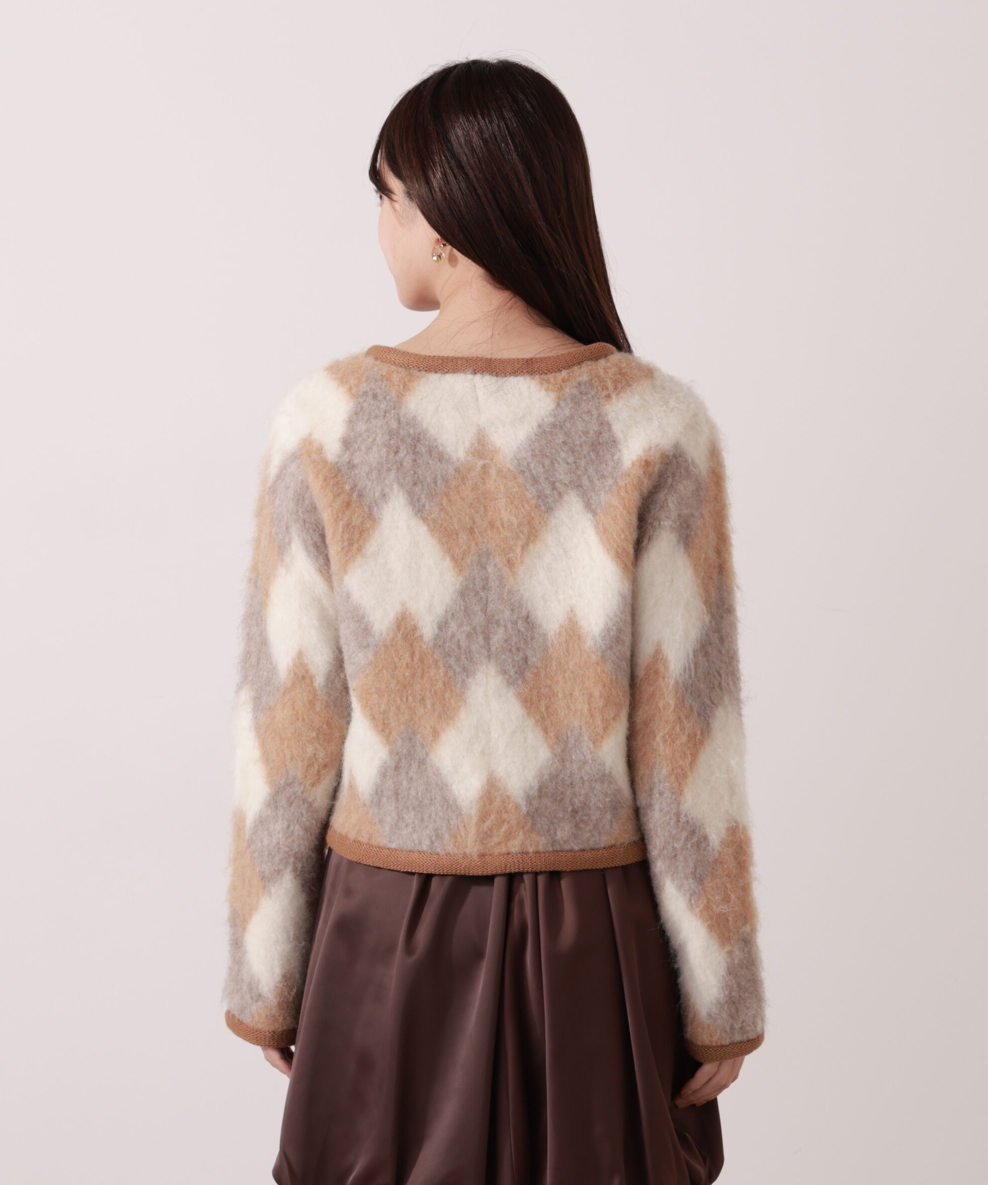 PROPORTION BODY DRESSING「シャギーニットジャケット」|カーディガン|