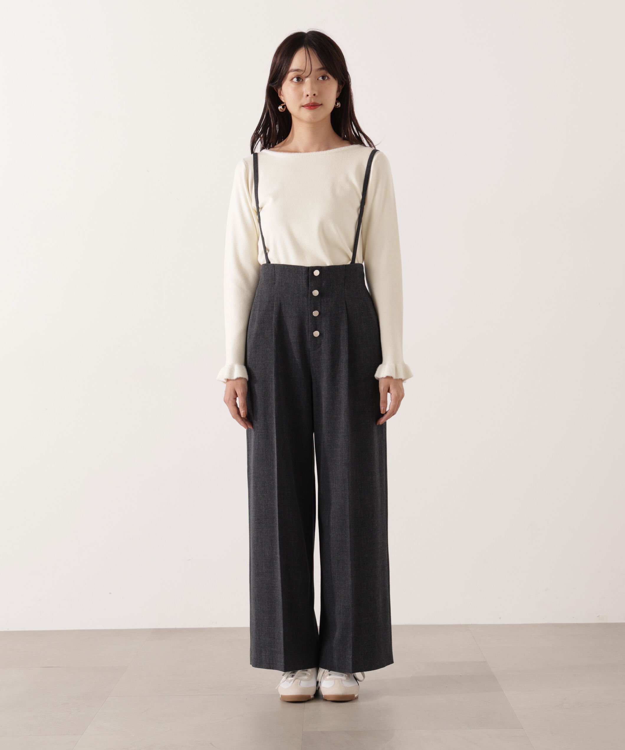 PROPORTION BODY DRESSING「フロント釦2wayワイドパンツ 25AW」|その他|