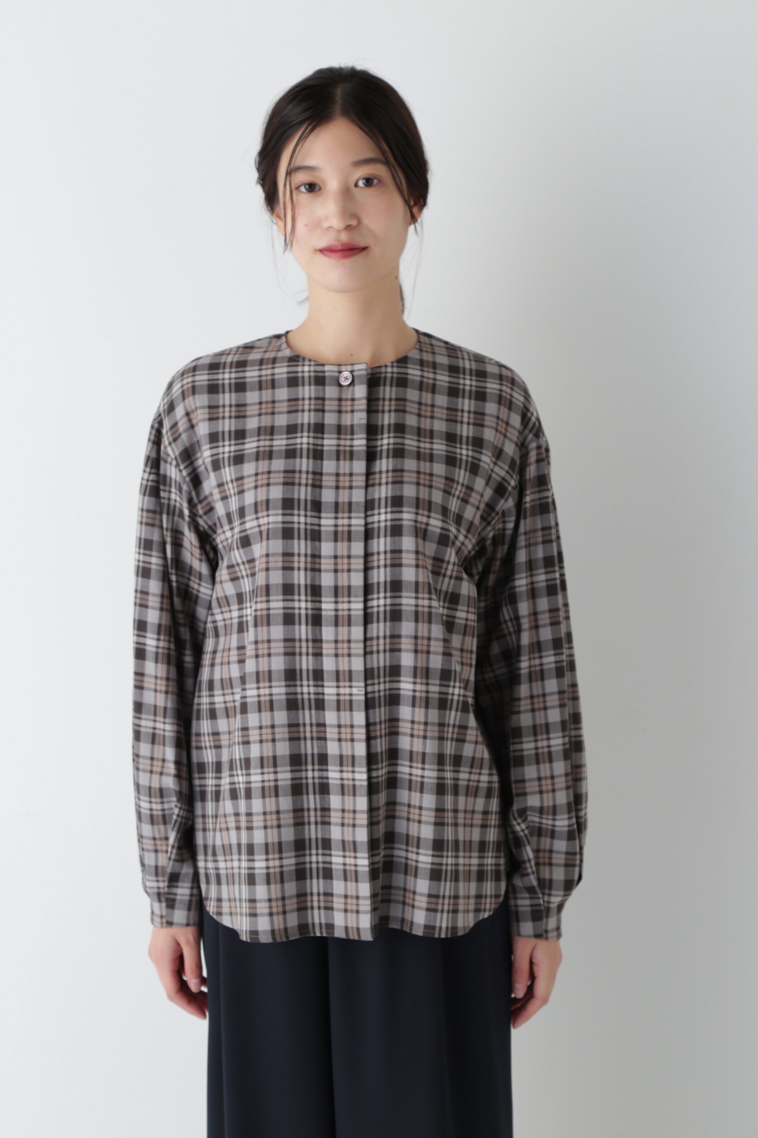 「◆オリジナルチェックシャツブラウス」|シャツ・ブラウス|