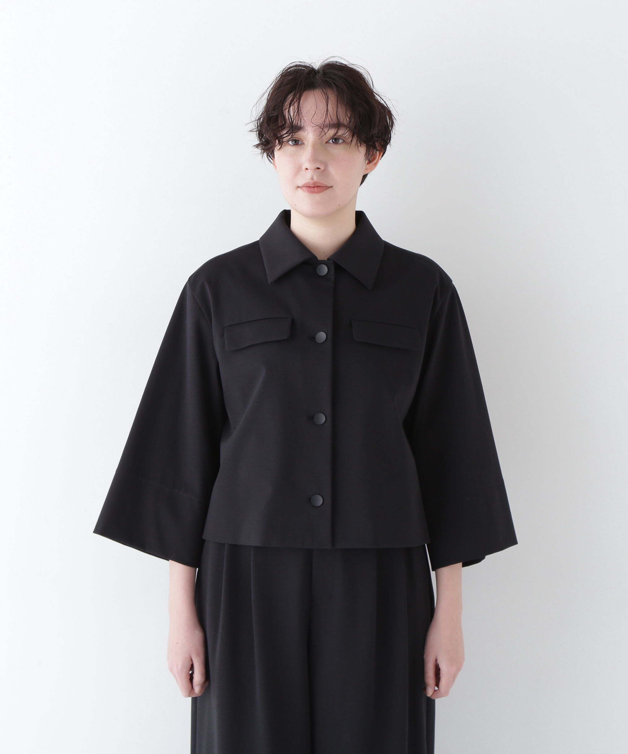  「◆コットンナイロンポンチSTブラウス」|シャツ・ブラウス|