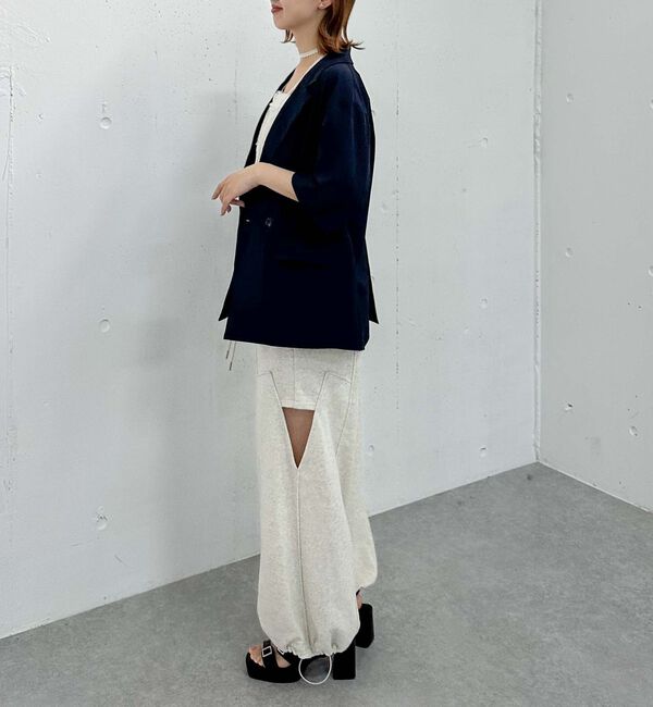 archives「ハーフスリーブ麻調テーラードジャケット」|テーラードジャケット|