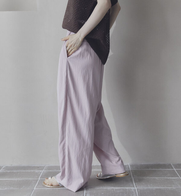 Doux archives「ワイドウエストギャザーパンツ」|チノ|