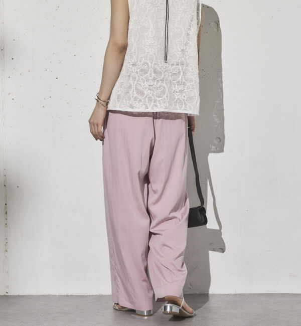 Doux archives「ワイドウエストギャザーパンツ」|チノ|