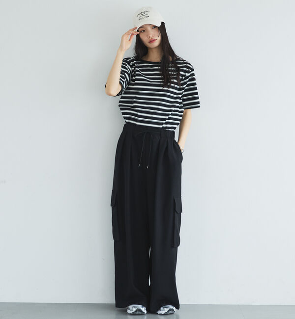 Doux archives「マルチボーダーカットソー」|Tシャツ・カットソー|