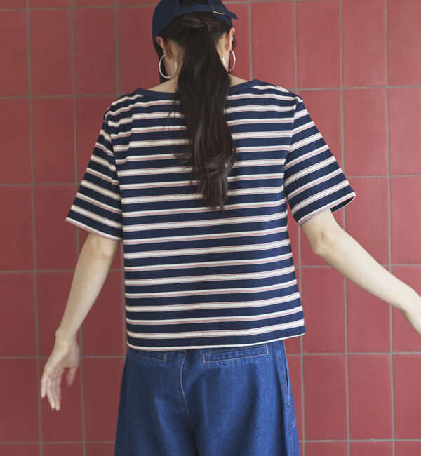 Doux archives「マルチボーダーカットソー」|Tシャツ・カットソー|