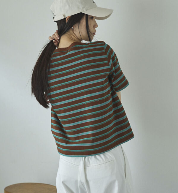 Doux archives「マルチボーダーカットソー」|Tシャツ・カットソー|