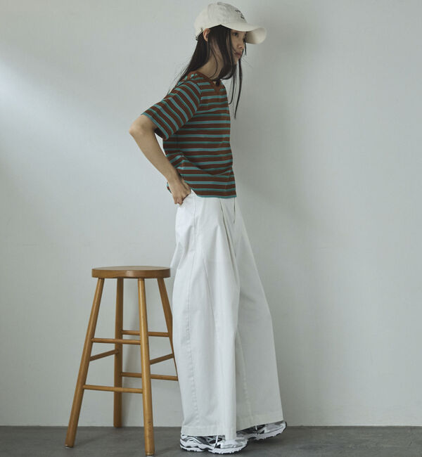 Doux archives「マルチボーダーカットソー」|Tシャツ・カットソー|