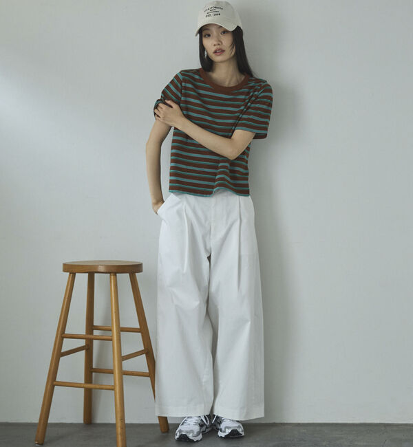 Doux archives「マルチボーダーカットソー」|Tシャツ・カットソー|