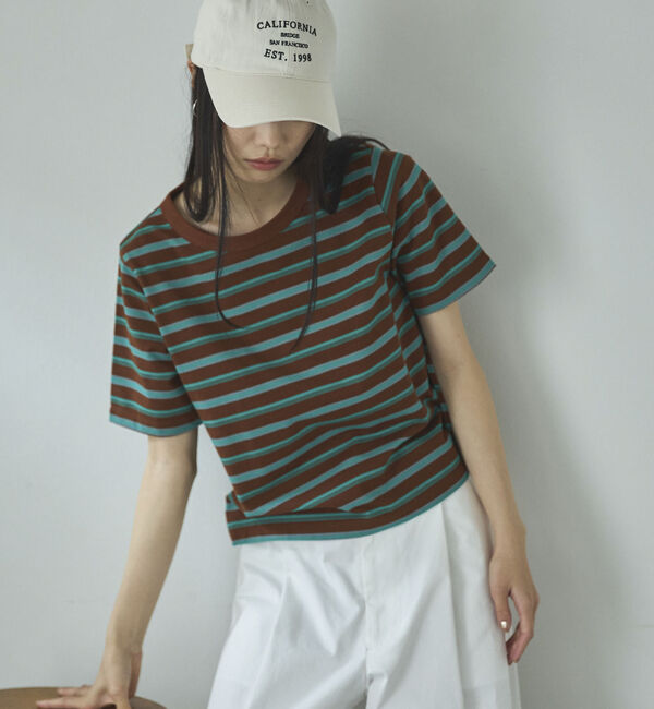 Doux archives「マルチボーダーカットソー」|Tシャツ・カットソー|