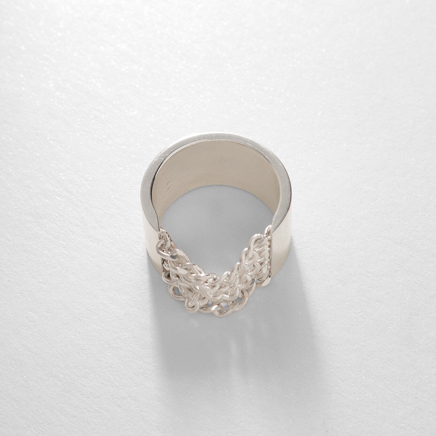 COCOSHNIK ONKITSCH「シルバー ドレープルーズ チェーンリング」|リング|