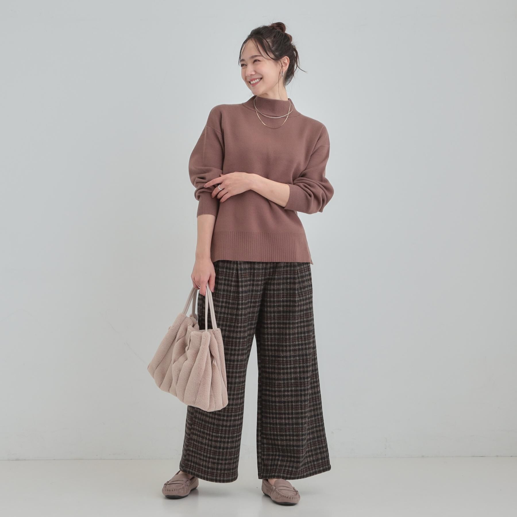 SHOO･LA･RUE「【洗濯機可/S-LL】厚すぎない　ゆったりシンプルもちもちニット」|ニット・セーター|